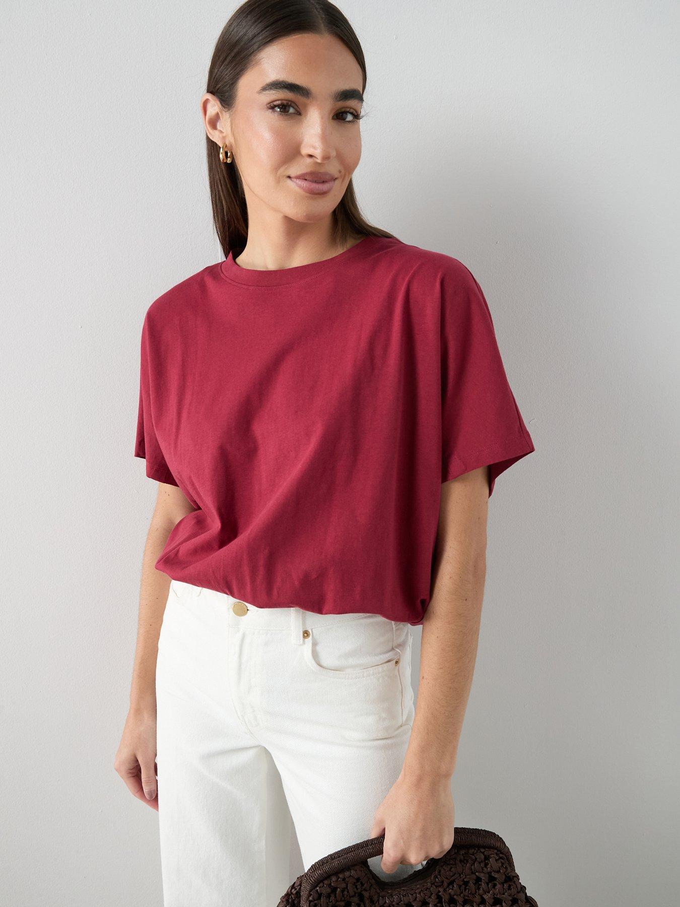 The Very Collection Elasticated Waist T-Shirt - Red