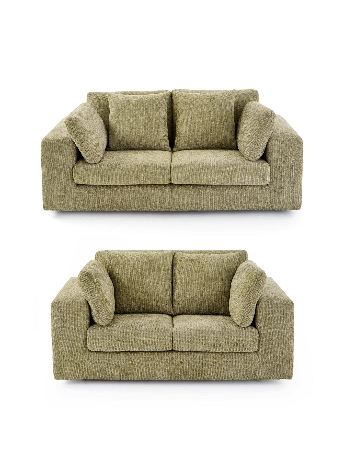 The Very Collection Avena 3 + 2 Seater Fabric Sofa Set