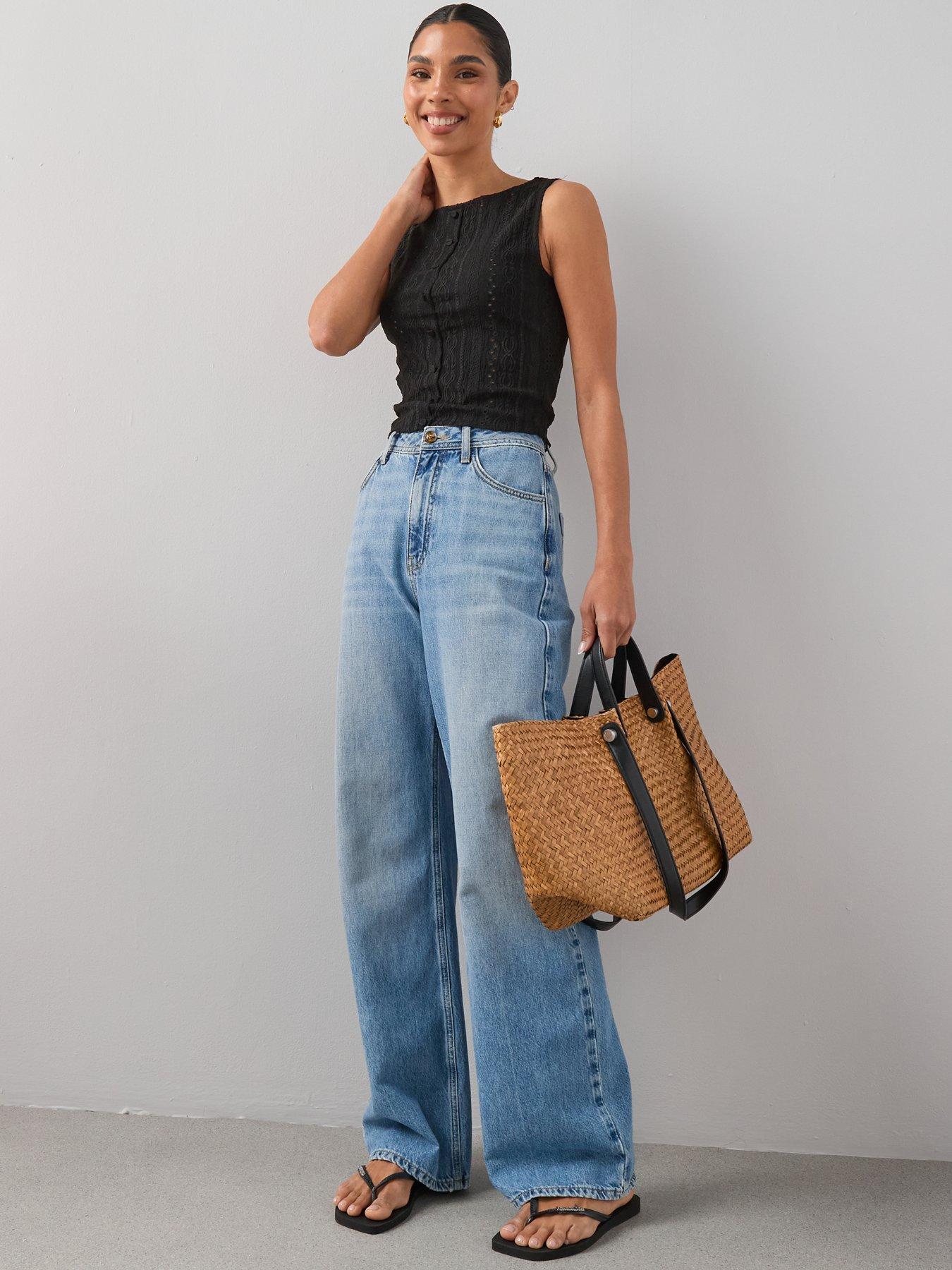 Image 3 of 6 of The Very Collection Button Sleeveless Co-ord Top