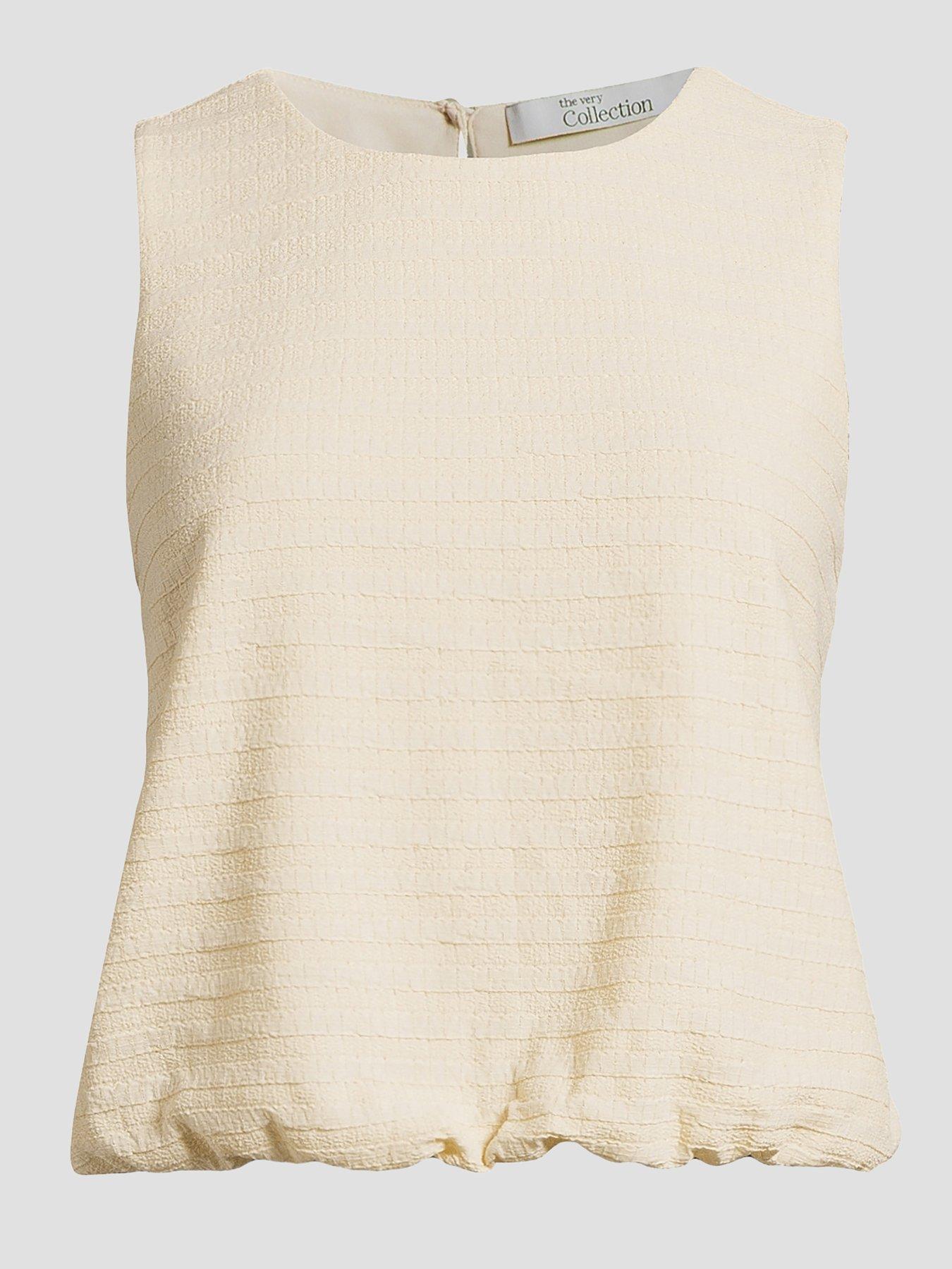 Image 7 of 7 of The Very Collection Textured Sleeveless Co-ord Top