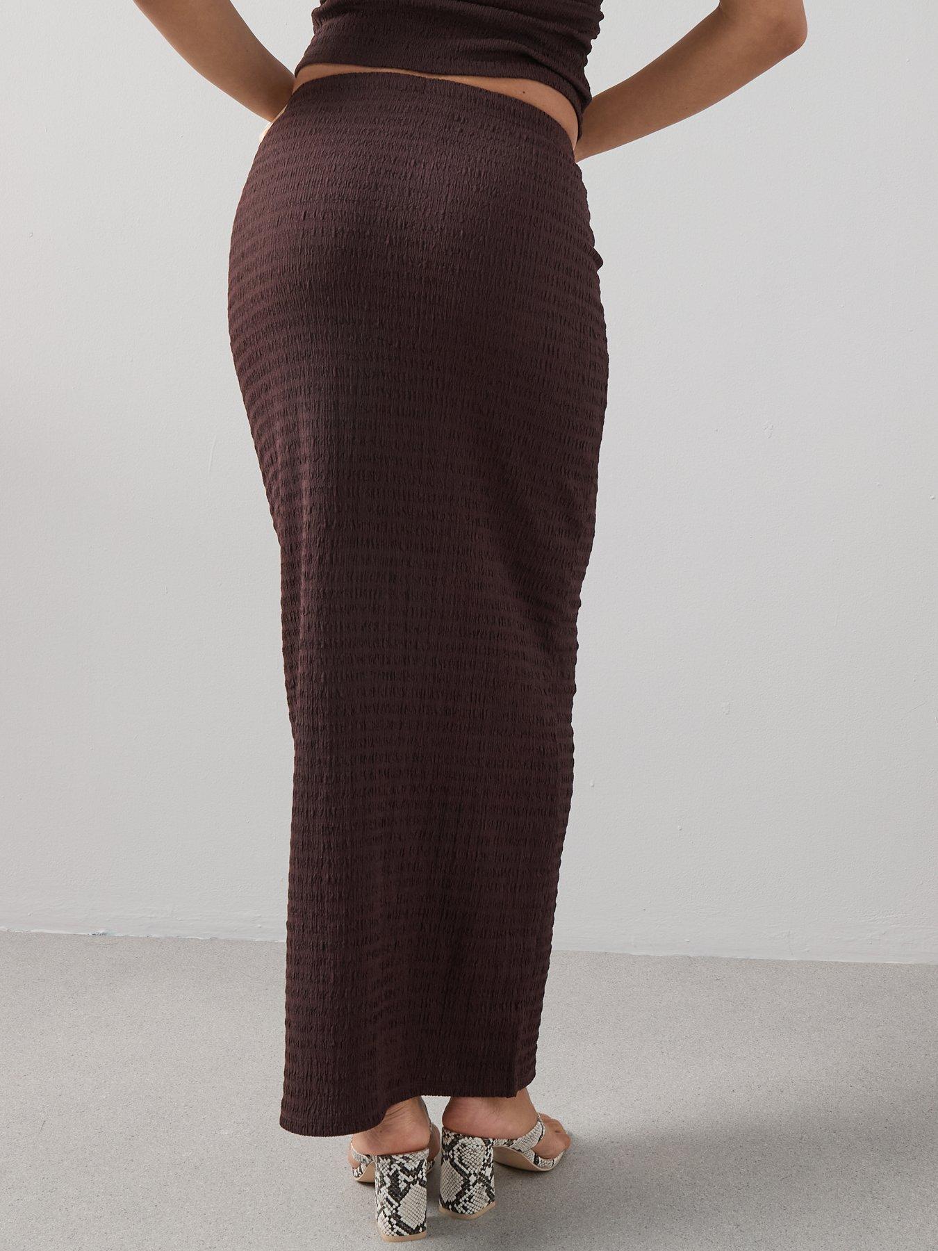 Image 2 of 7 of The Very Collection Drawstring Waist Midi Skirt Co-ord