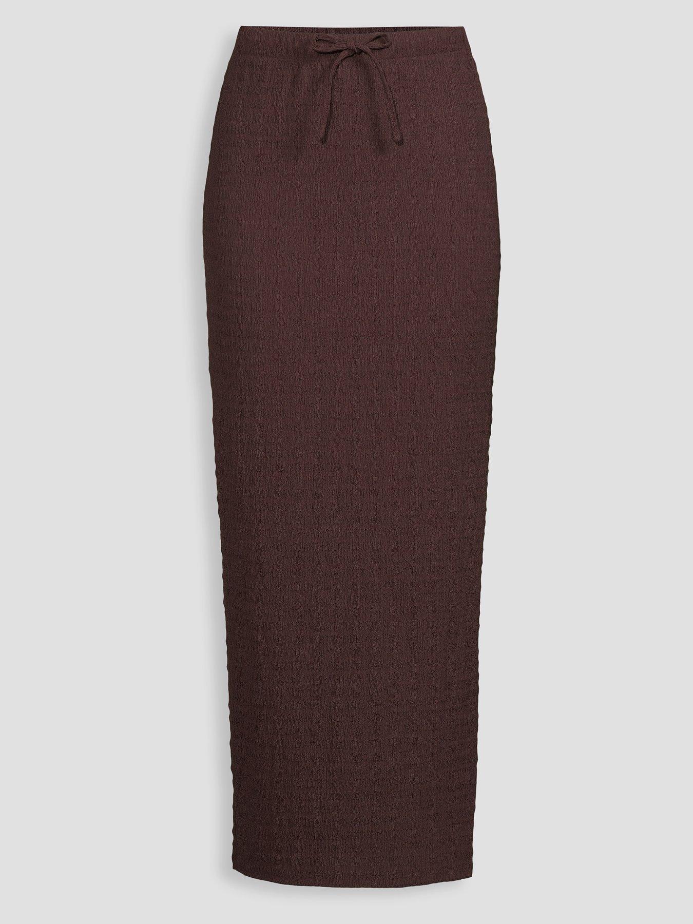 Image 7 of 7 of The Very Collection Drawstring Waist Midi Skirt Co-ord