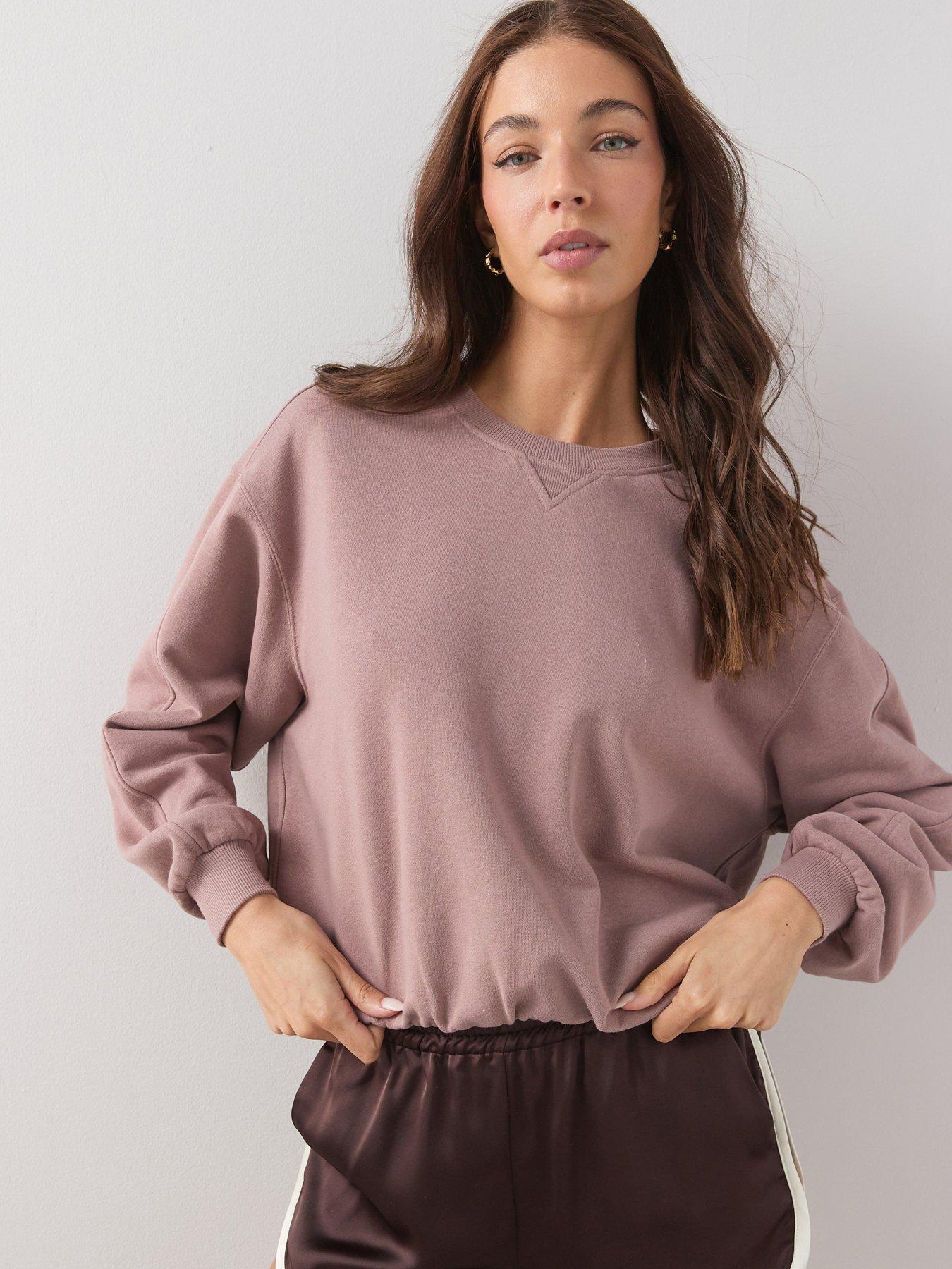 Image 1 of 6 of The Very Collection Crew Neck Sweatshirt - Taupe