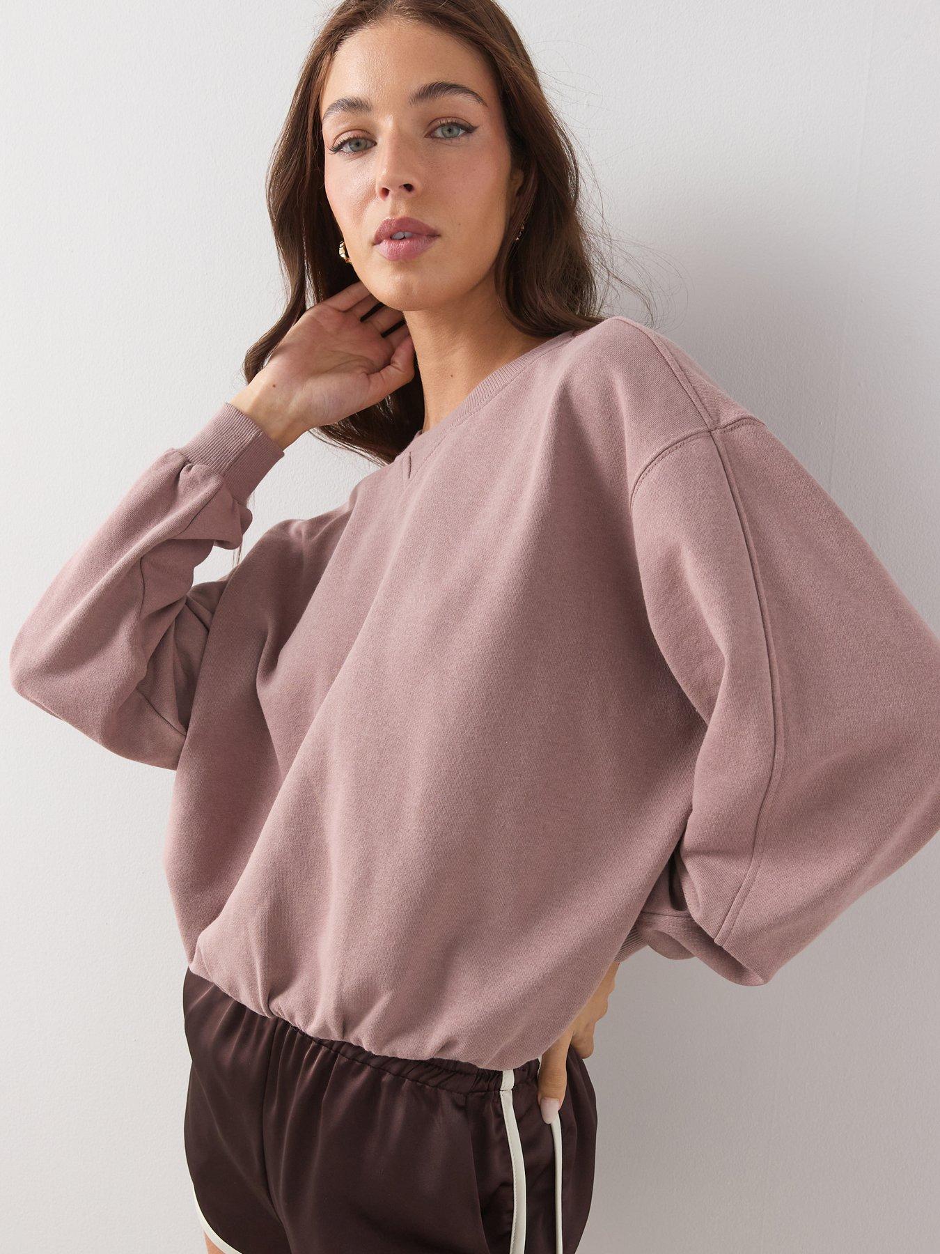 Image 4 of 6 of The Very Collection Crew Neck Sweatshirt - Taupe