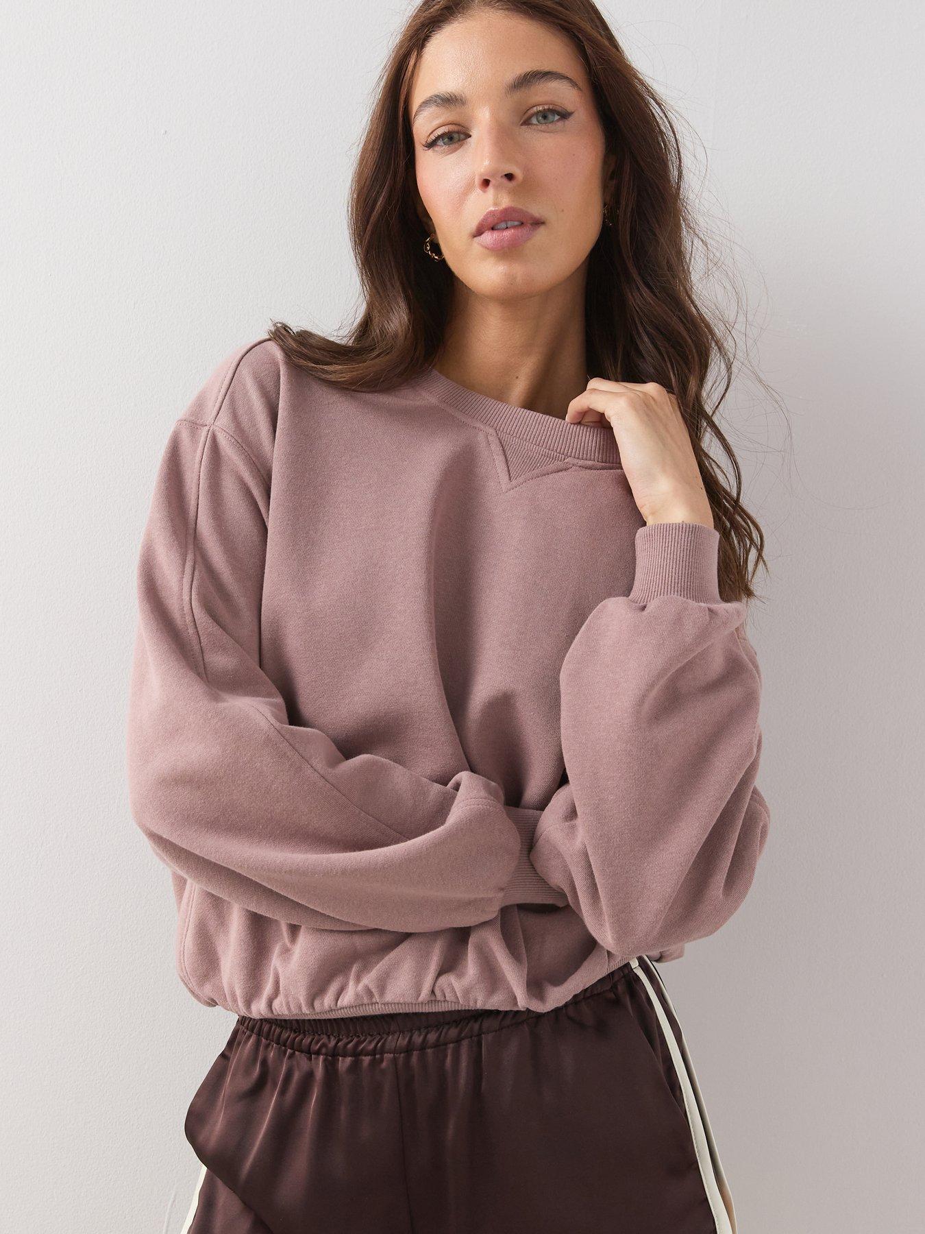 Image 5 of 6 of The Very Collection Crew Neck Sweatshirt - Taupe