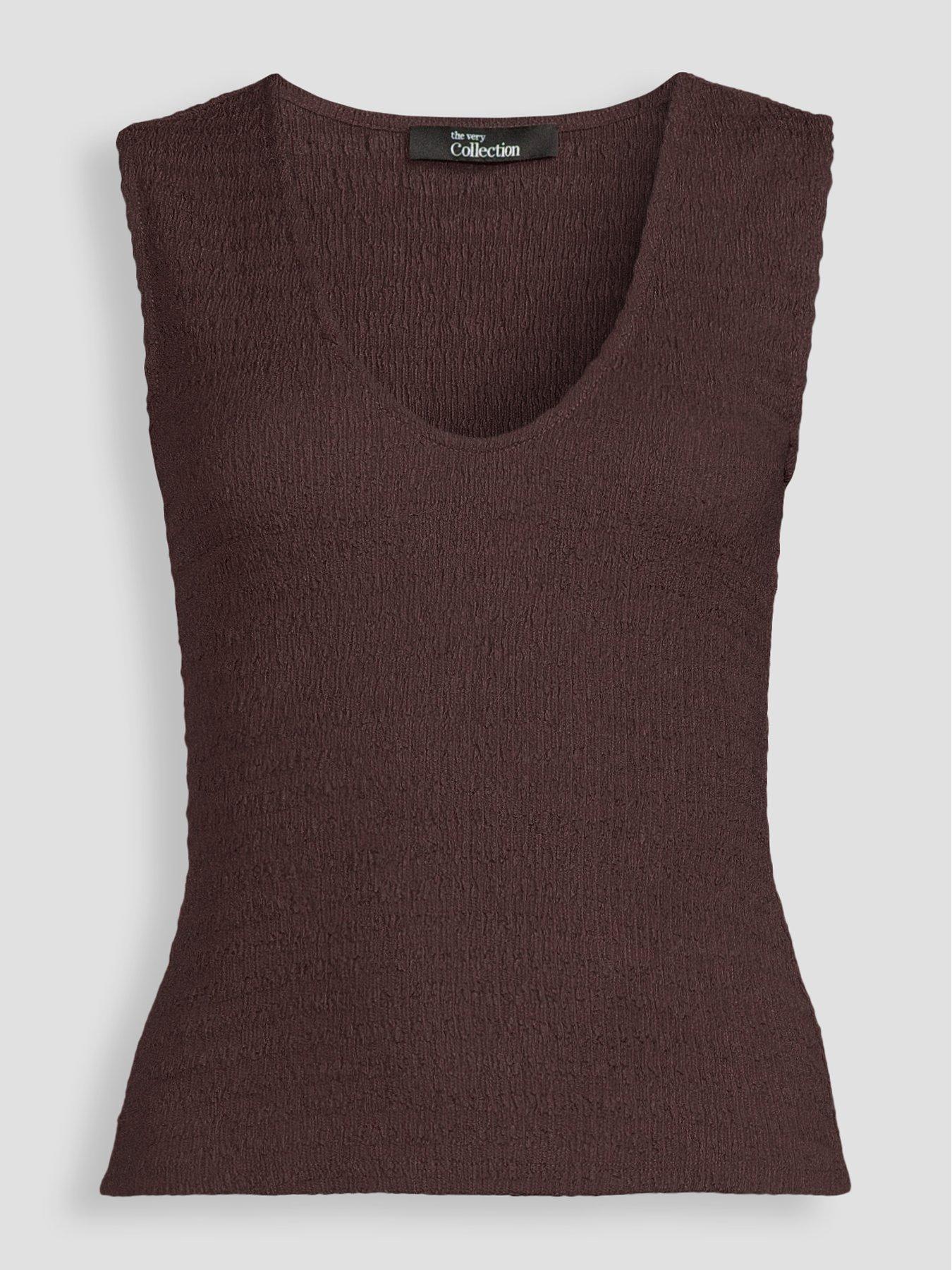 Image 6 of 6 of The Very Collection Vneck Textured Vest Co-ord