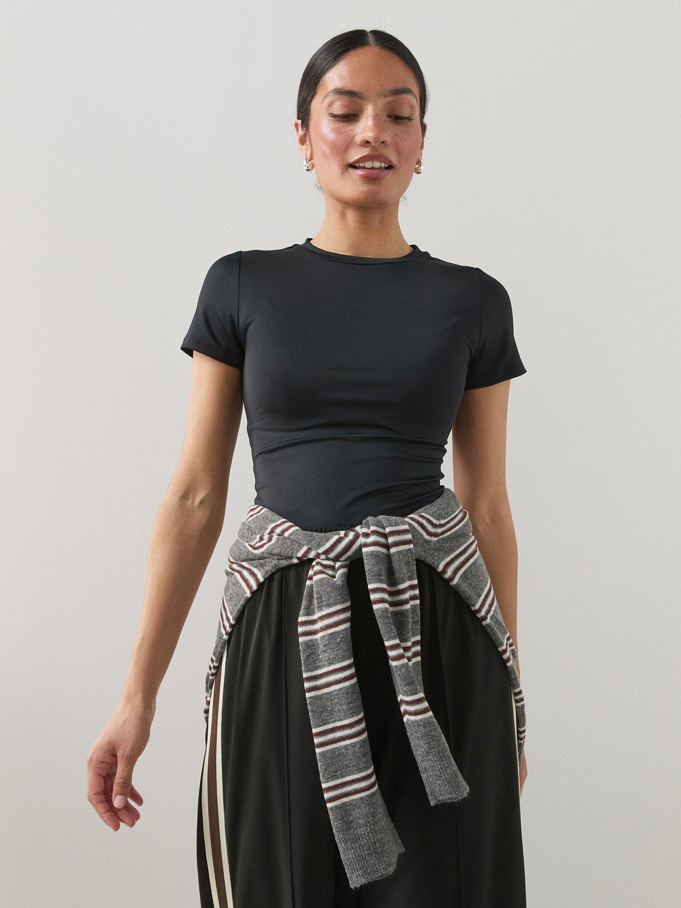 The Very Collection Soft Touch Short Sleeve Tee - Black