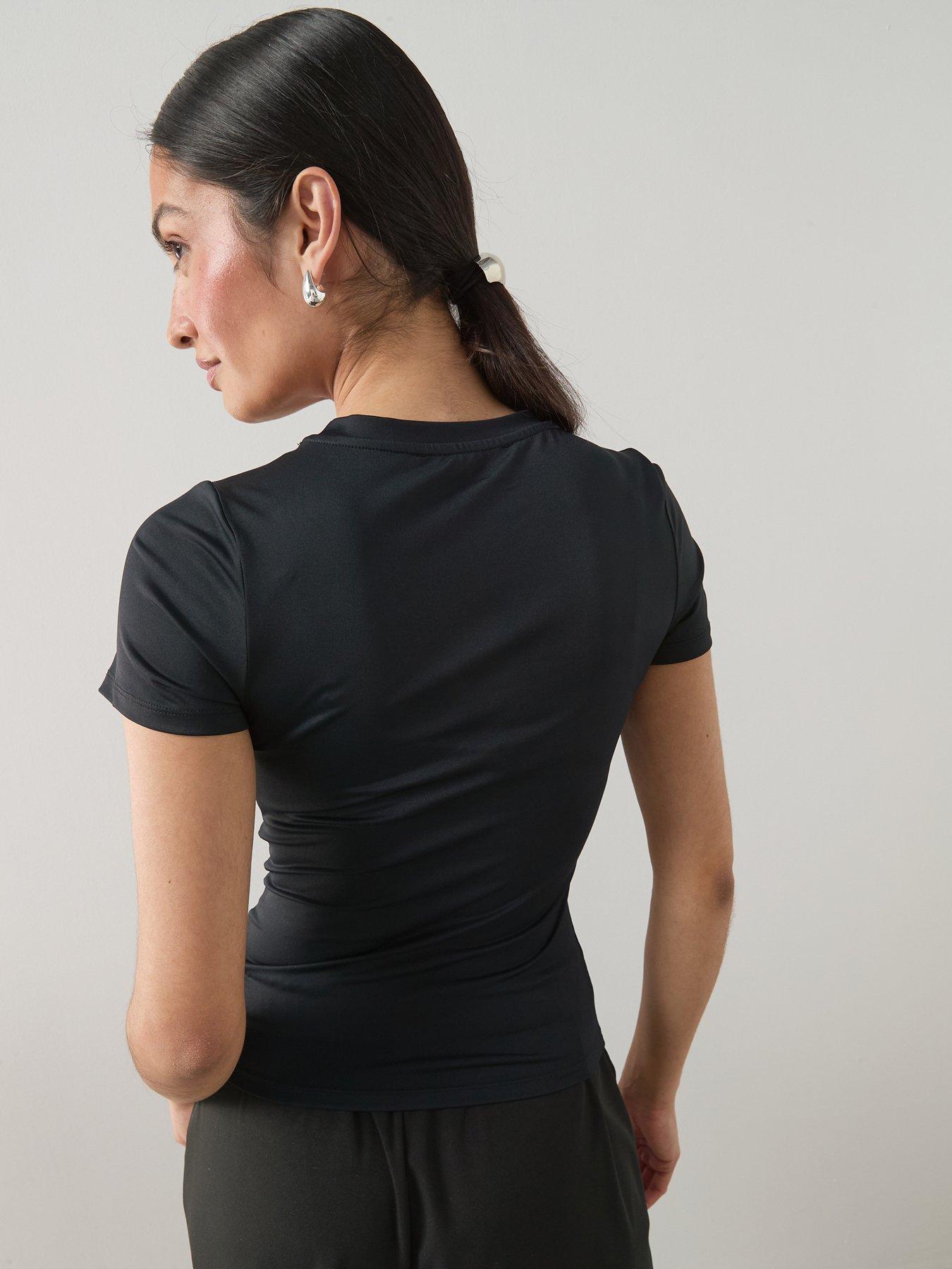 Image 2 of 7 of The Very Collection Soft Touch Short Sleeve Tee - Black