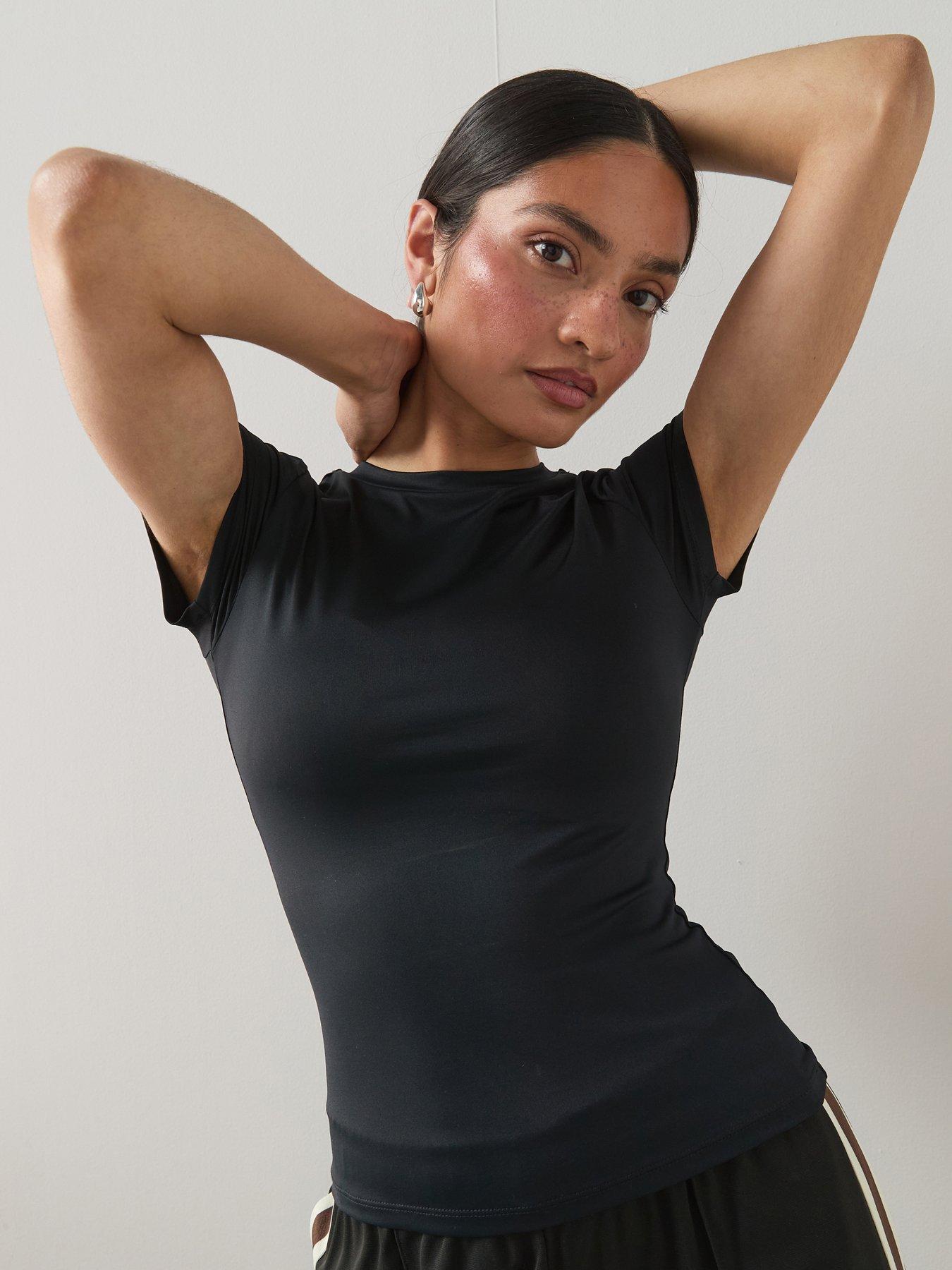 Image 5 of 7 of The Very Collection Soft Touch Short Sleeve Tee - Black