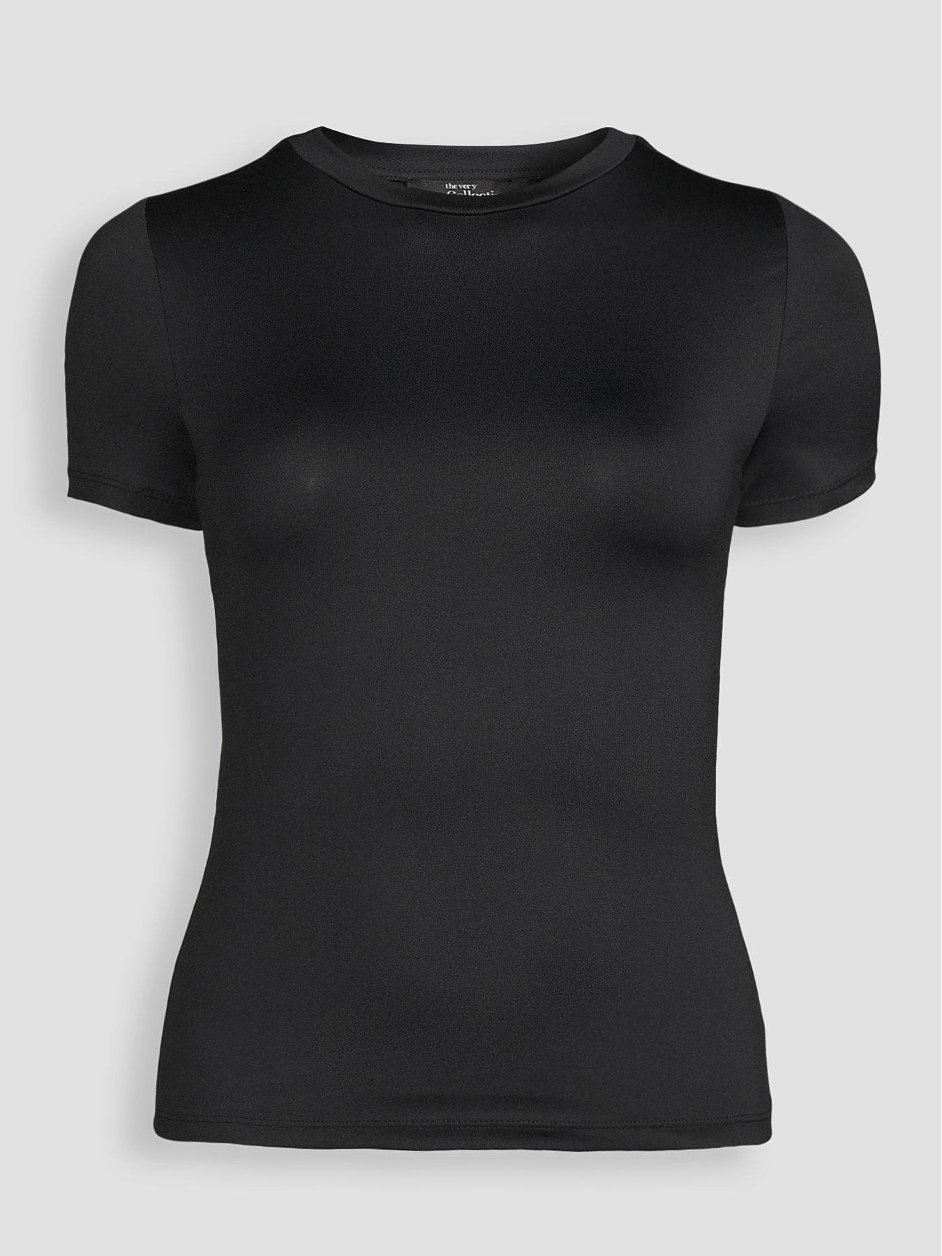 Image 7 of 7 of The Very Collection Soft Touch Short Sleeve Tee - Black