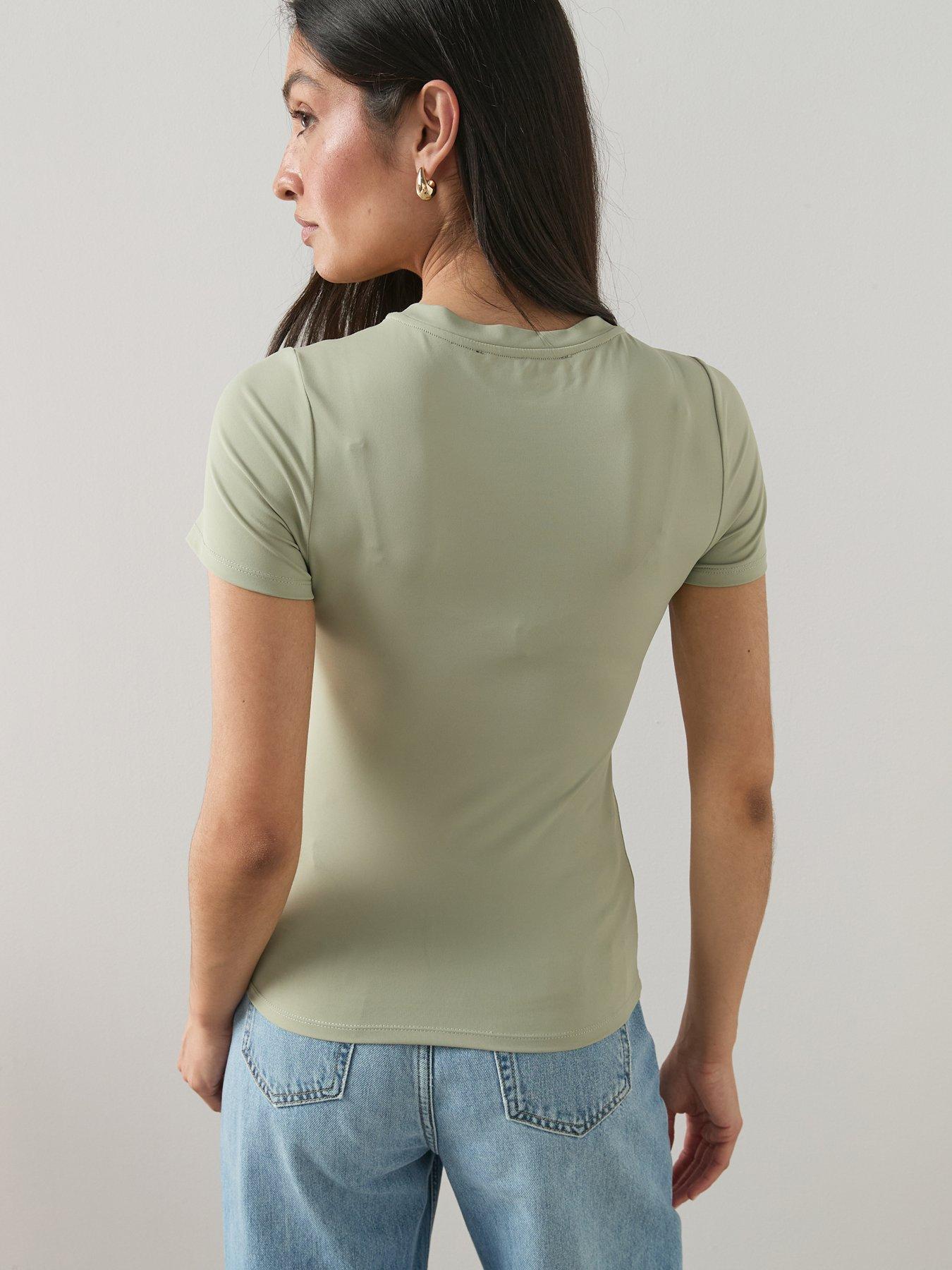 Image 2 of 6 of The Very Collection Soft Touch Short Sleeve Tee - Sage