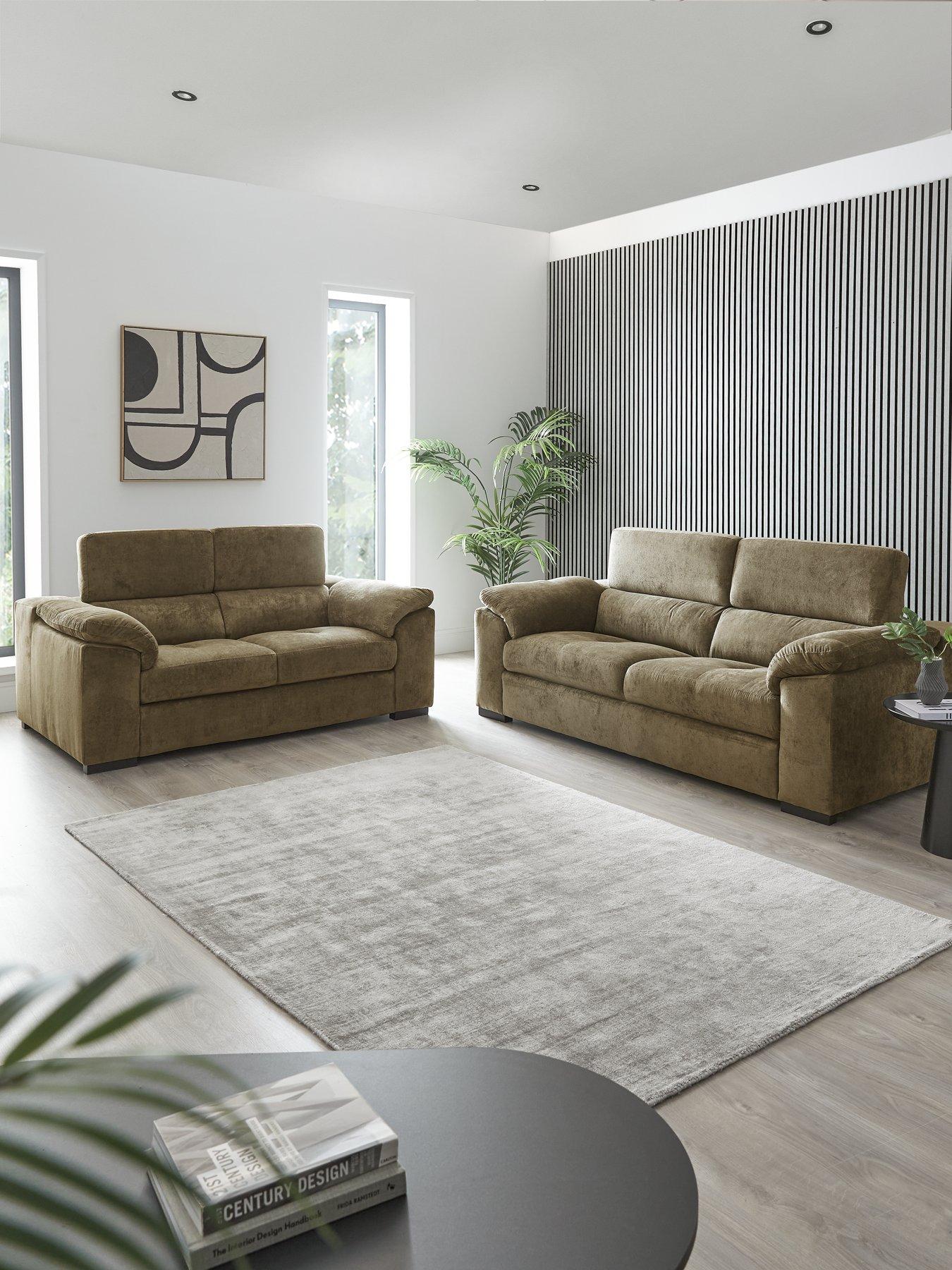 The Very Collection Brady 3 + 2 Seater Fabric Sofa Set