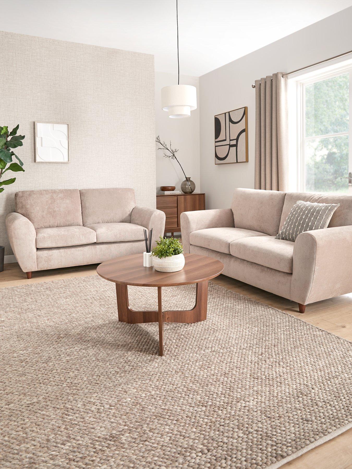 The Very Collection Shay 3 + 2 Seater Fabric Sofa Set