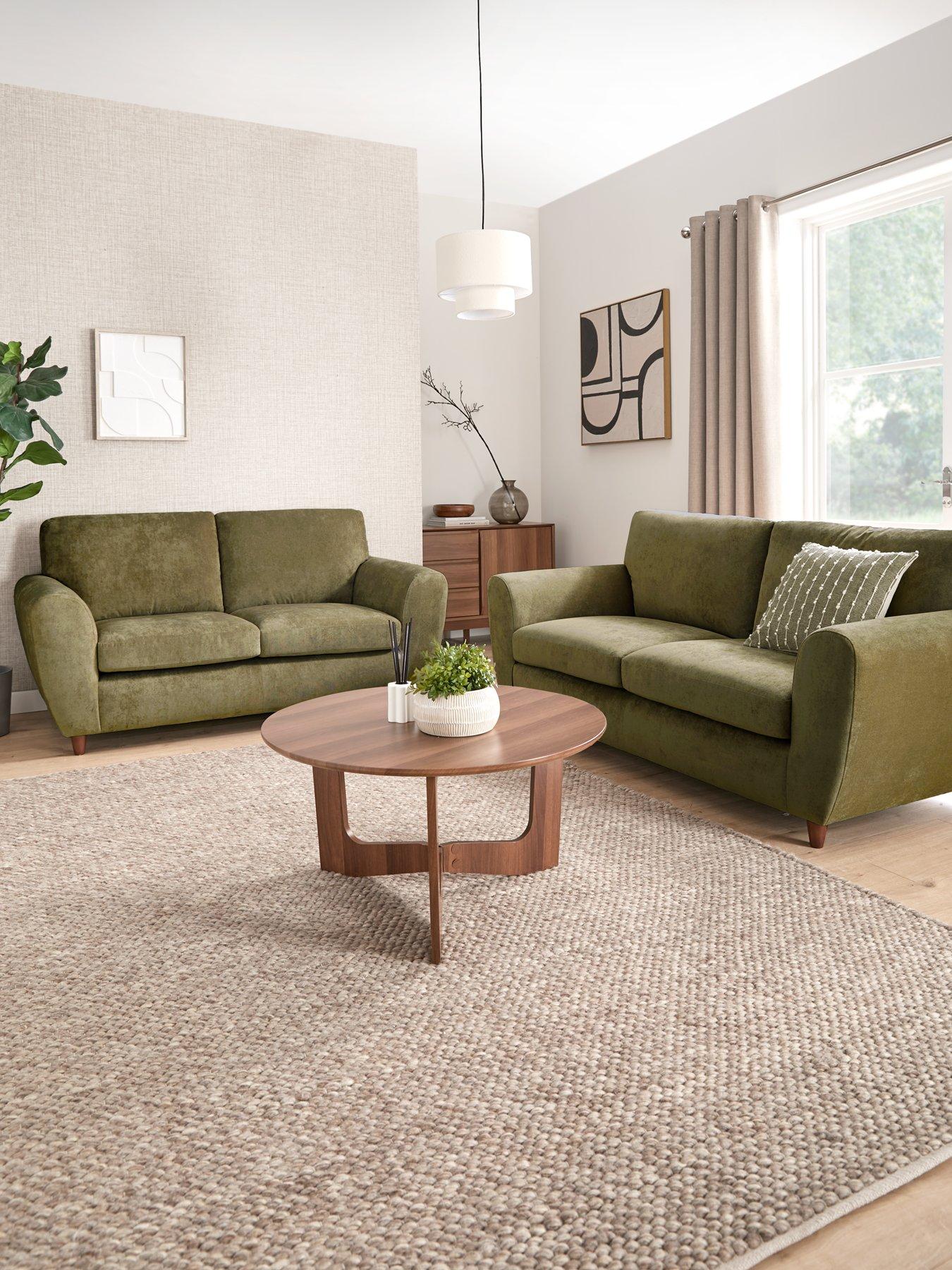The Very Collection Shay 3 + 2 Seater Fabric Sofa Set