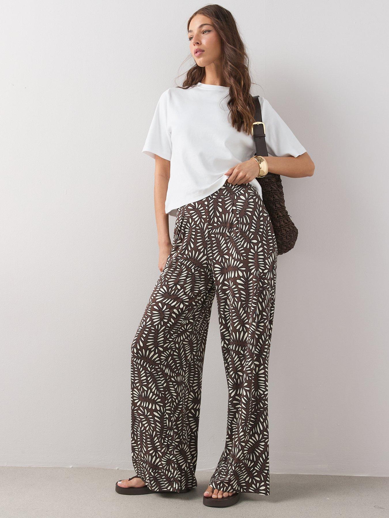 Image 3 of 5 of The Very Collection Stretch Wide Leg Trousers