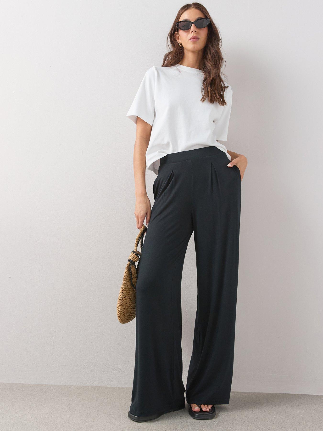 The Very Collection Stretch Wide Leg Trousers