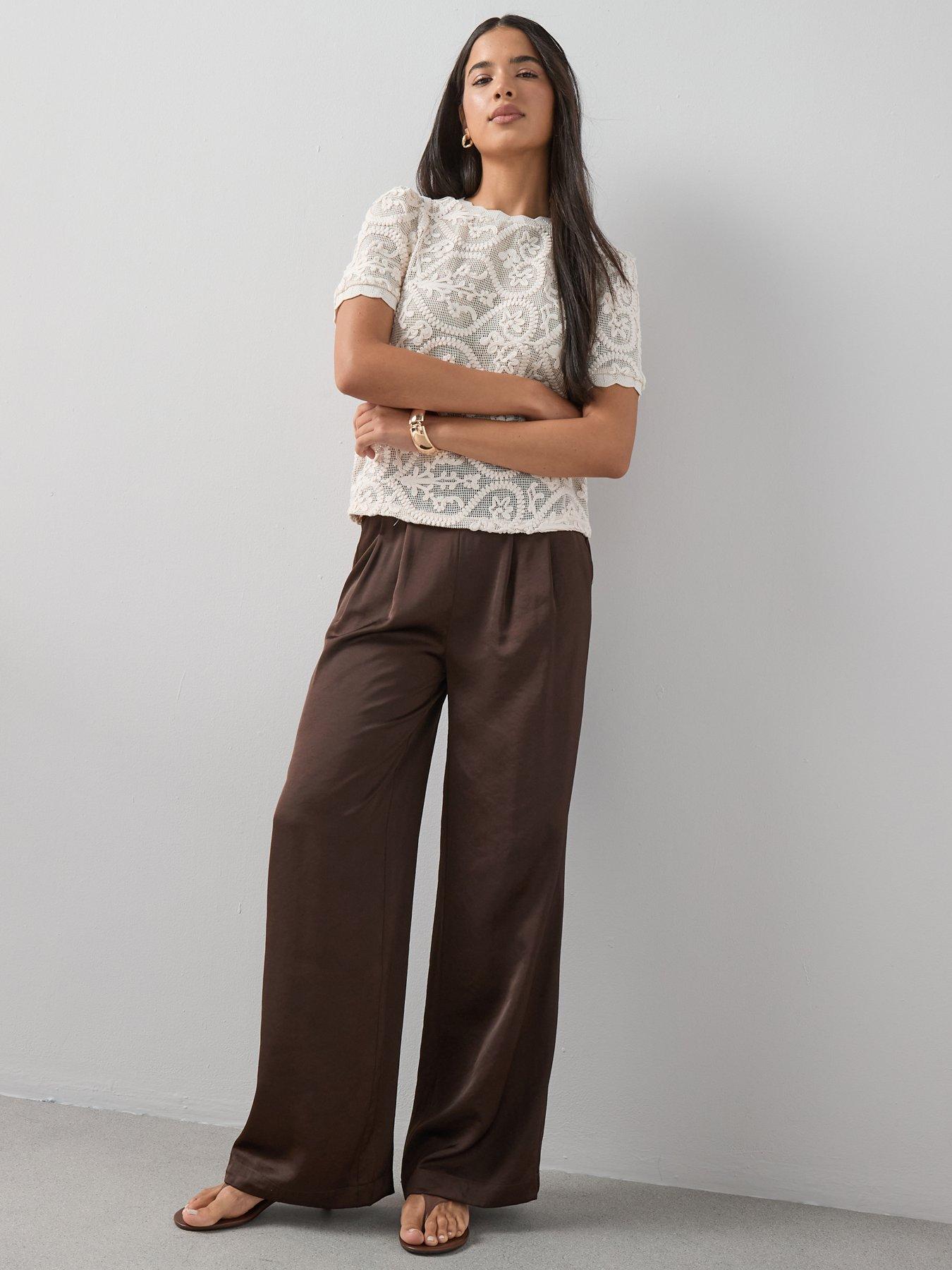 Image 6 of 7 of The Very Collection Cut Out Embroidered Short Sleeve Top
