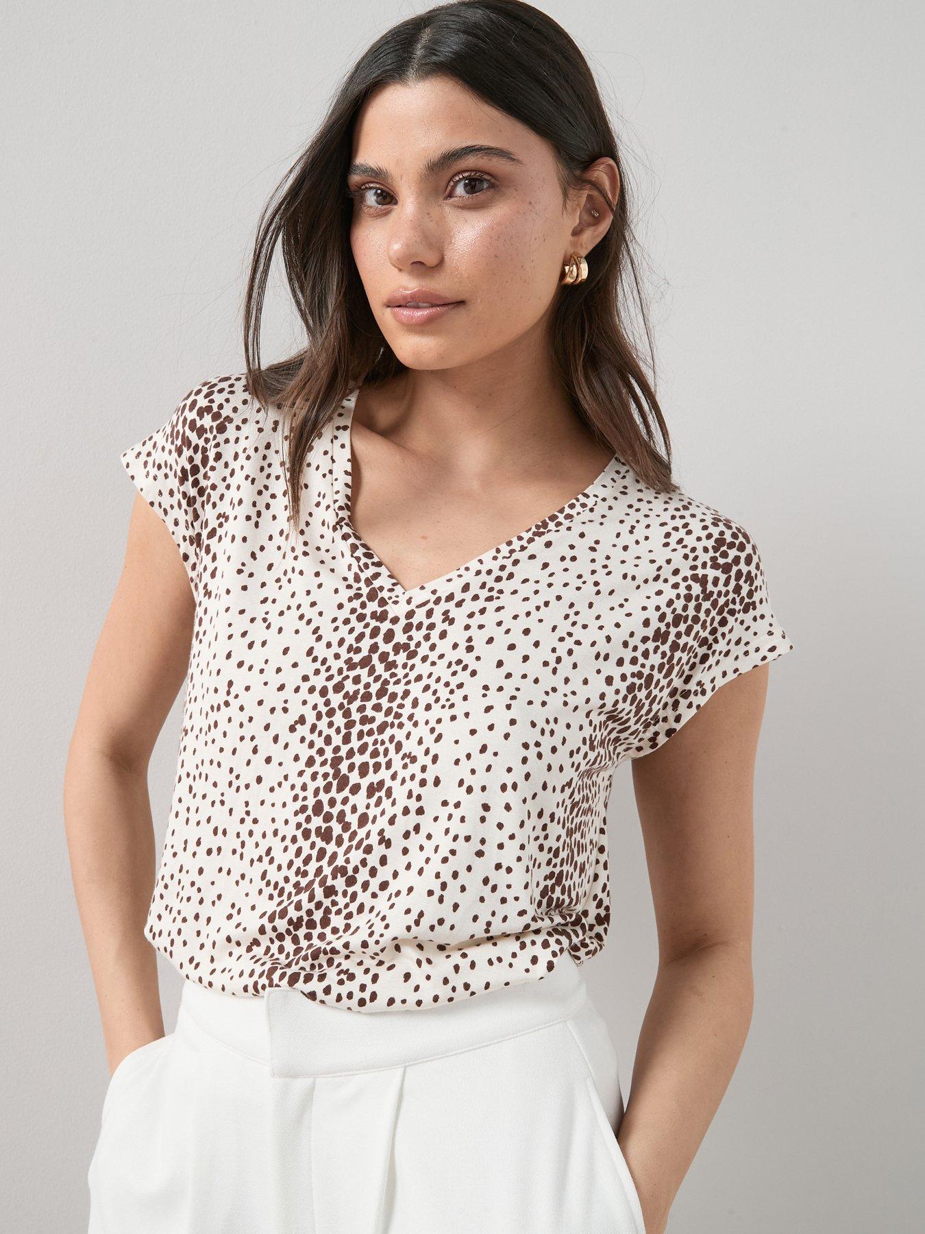 The Very Collection V-Neck Stretch T-Shirt - Multi