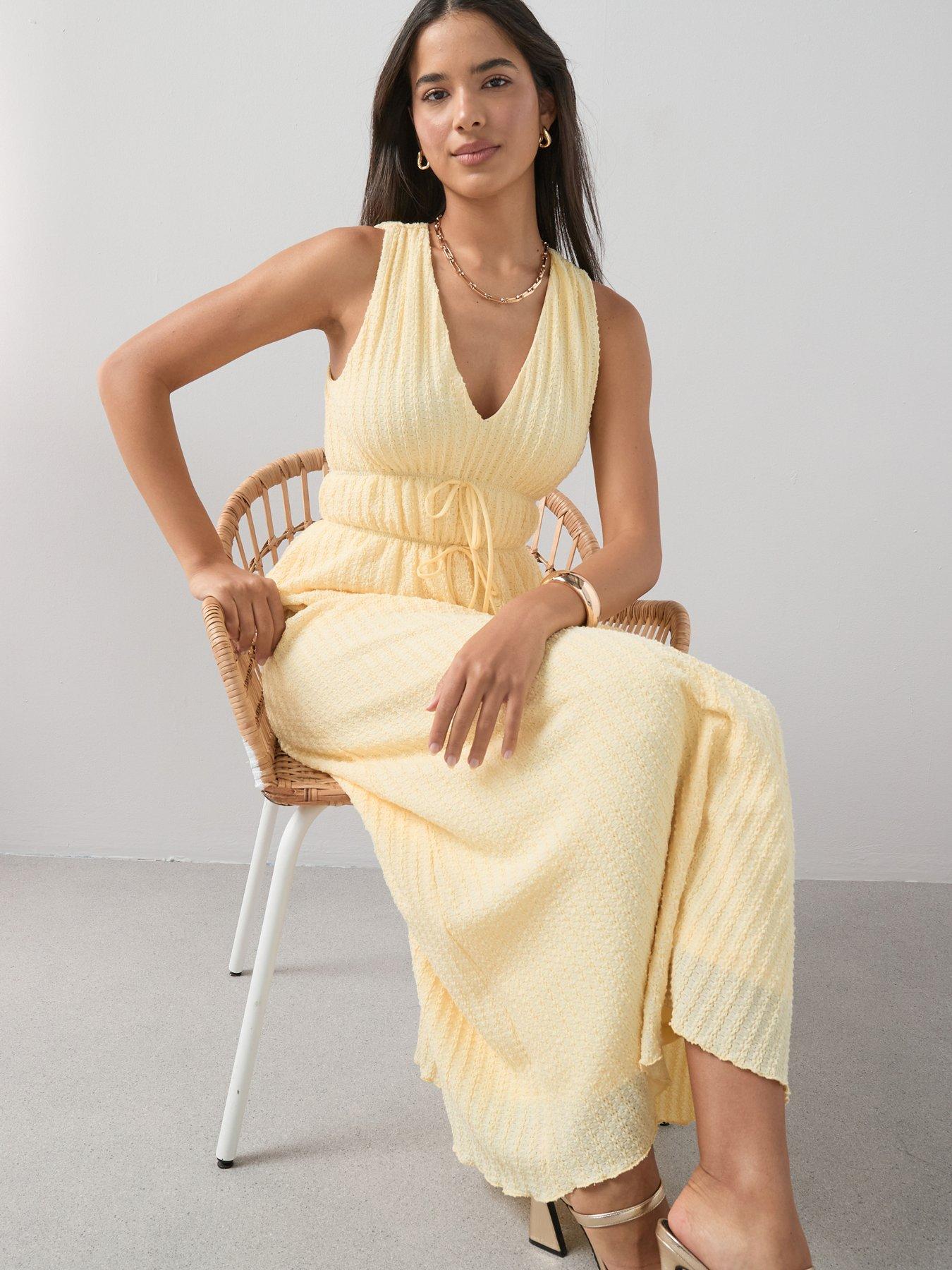 Image 3 of 7 of The Very Collection Textured V-neck Sleeveless Dress