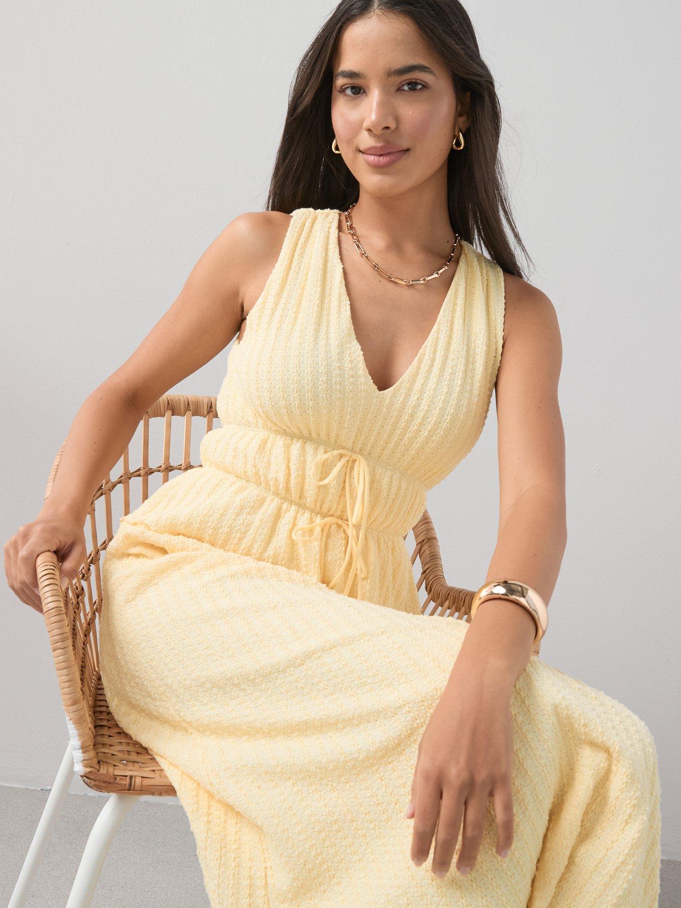 Image 5 of 7 of The Very Collection Textured V-neck Sleeveless Dress