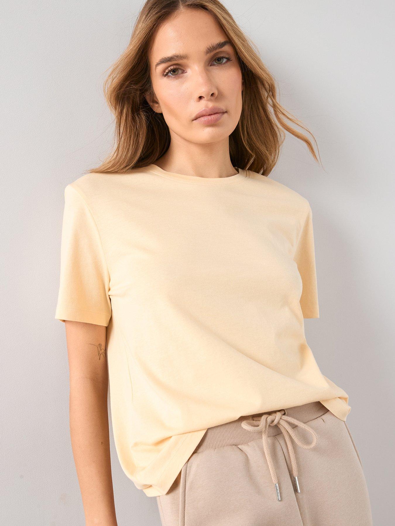 The Very Collection Crew Neck Oversized T-shirt - Yellow