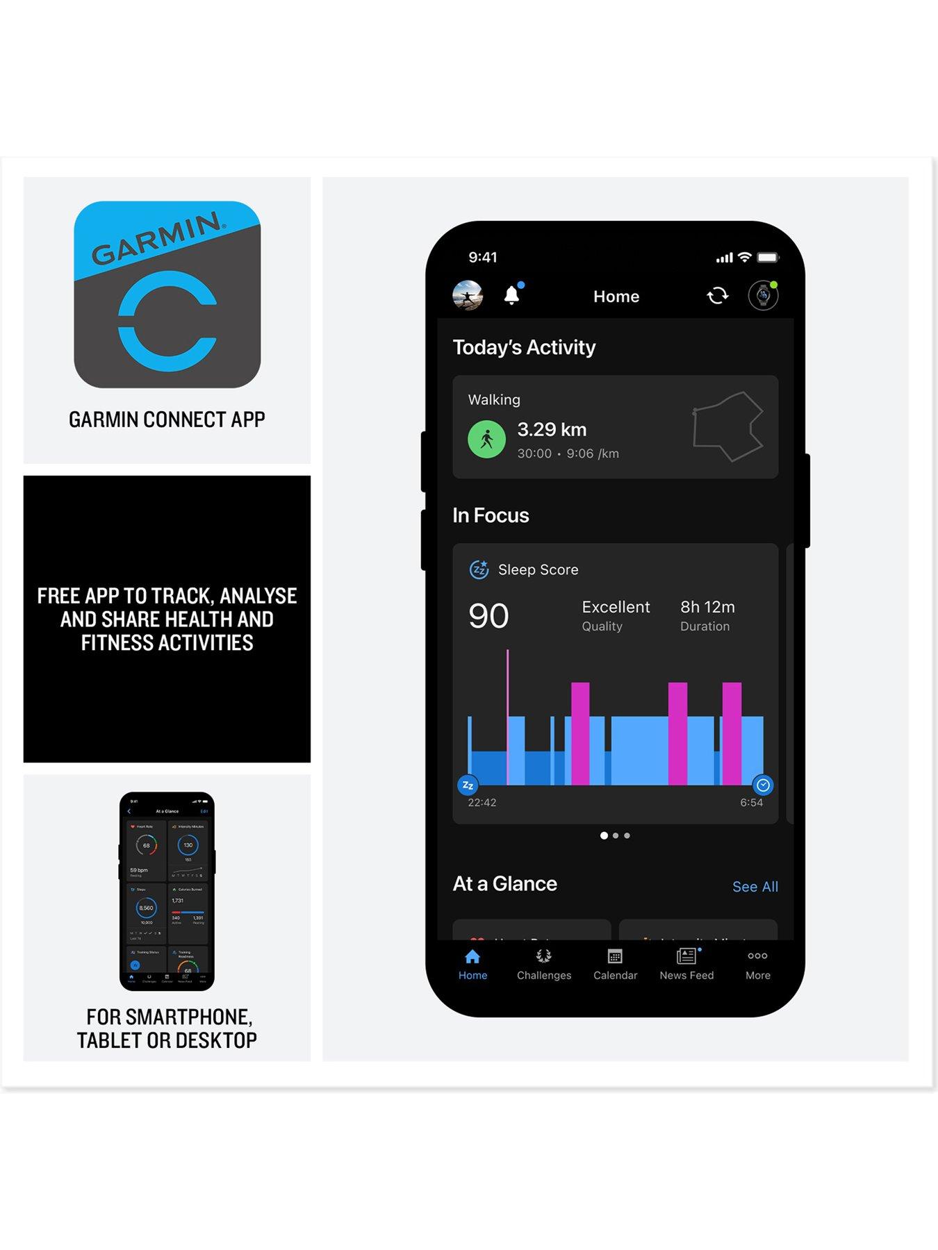 Image 5 of 7 of Garmin Garmin Venu 4 - 45mm, Silver Bezel with Citron Silicone Band
