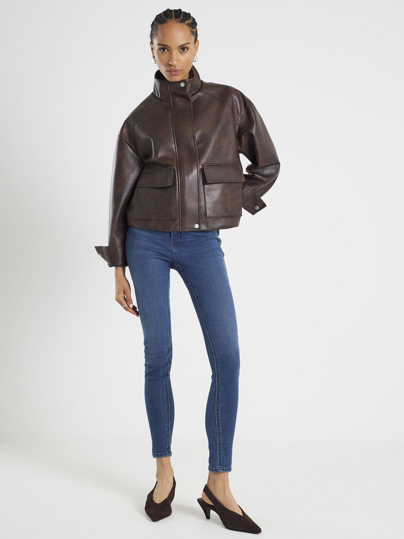 River Island Molly Mid Rise Sculpt Mumbai - Blue
