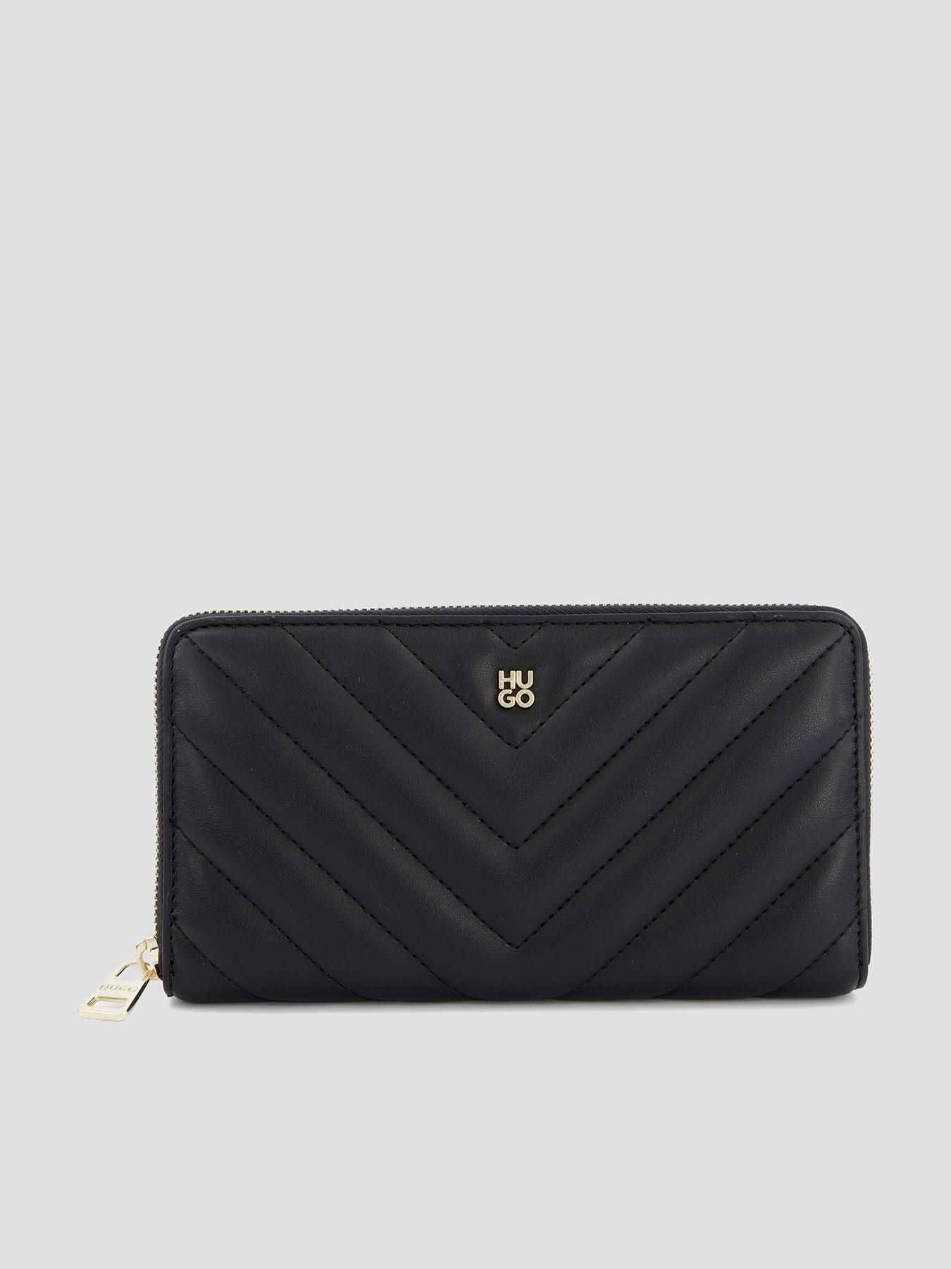 HUGO Logo Chevron Purse - Black