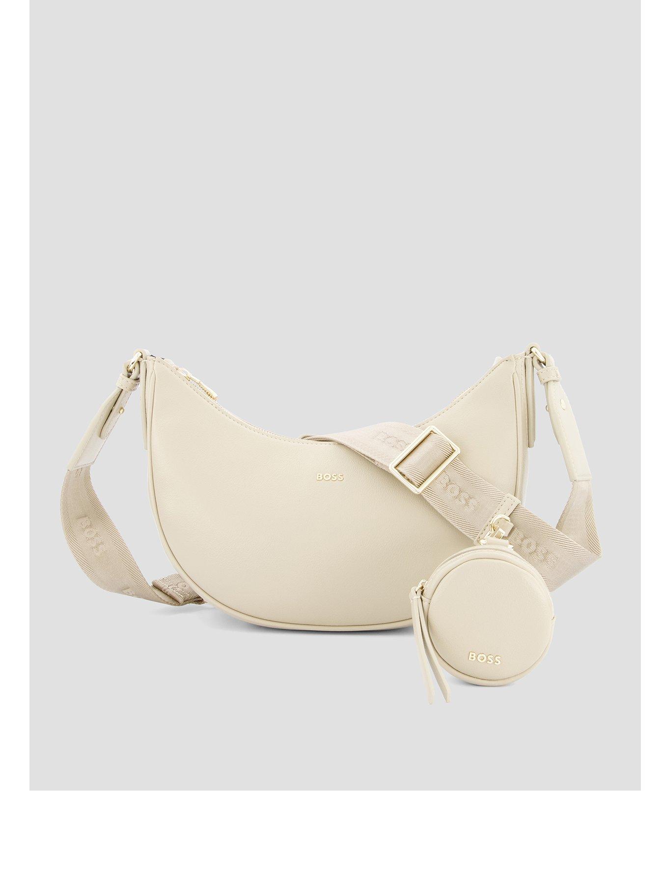 Image 1 of 4 of BOSS Sandy Halfmoon Bag - Beige