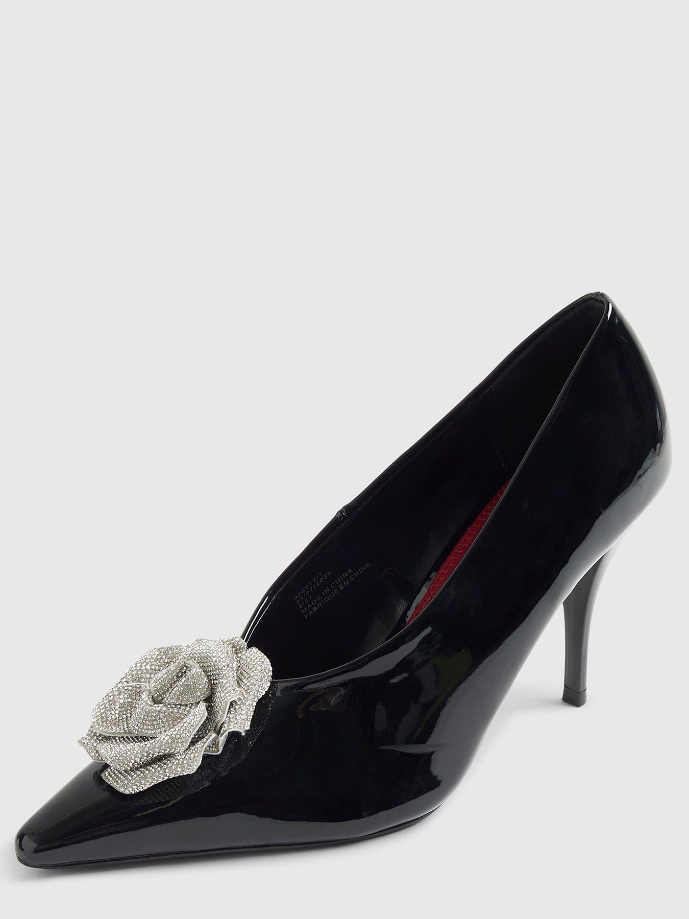River Island Diamante Rose Court Black Very