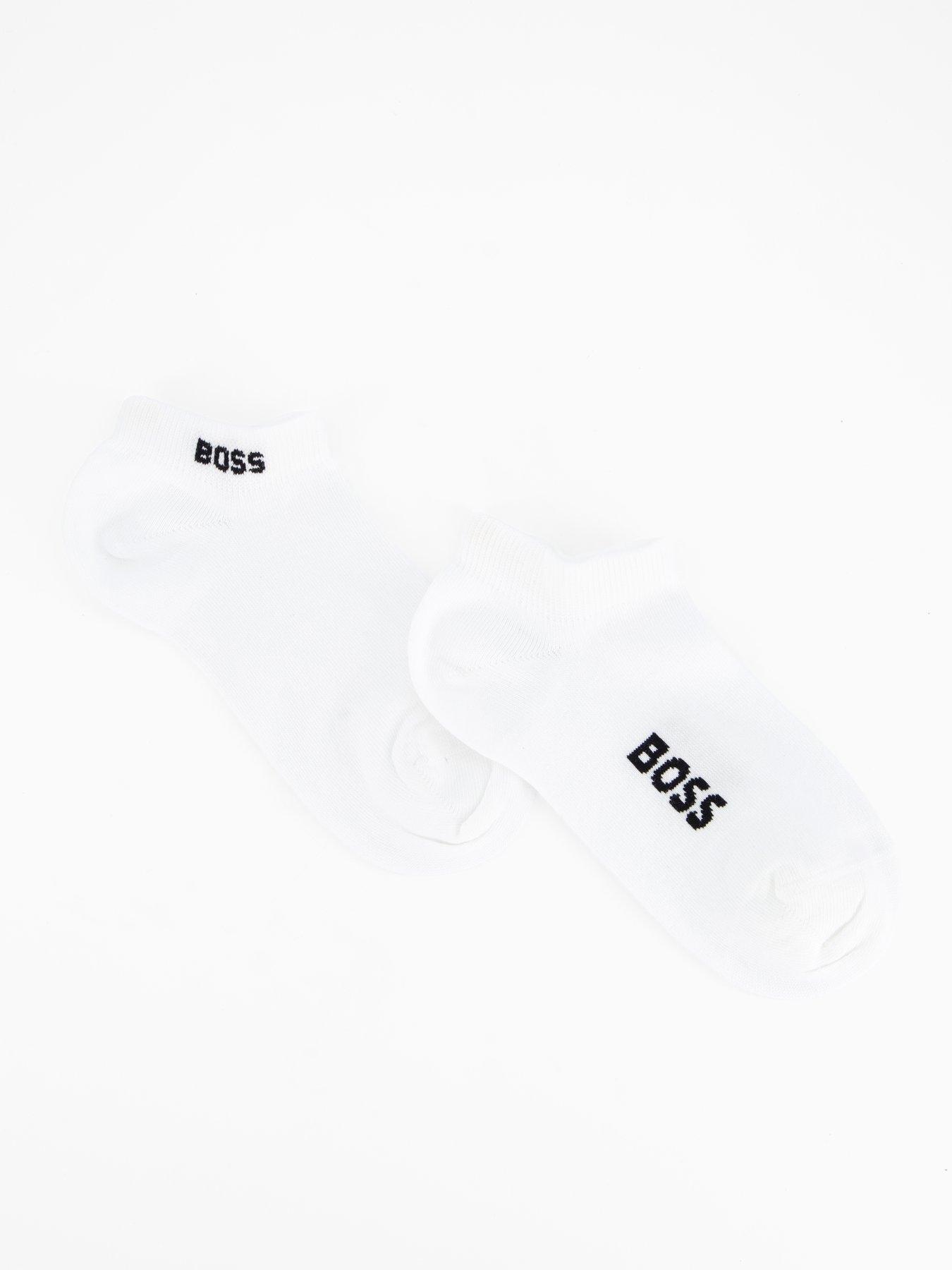 BOSS 2 Pack Logo Socks - White