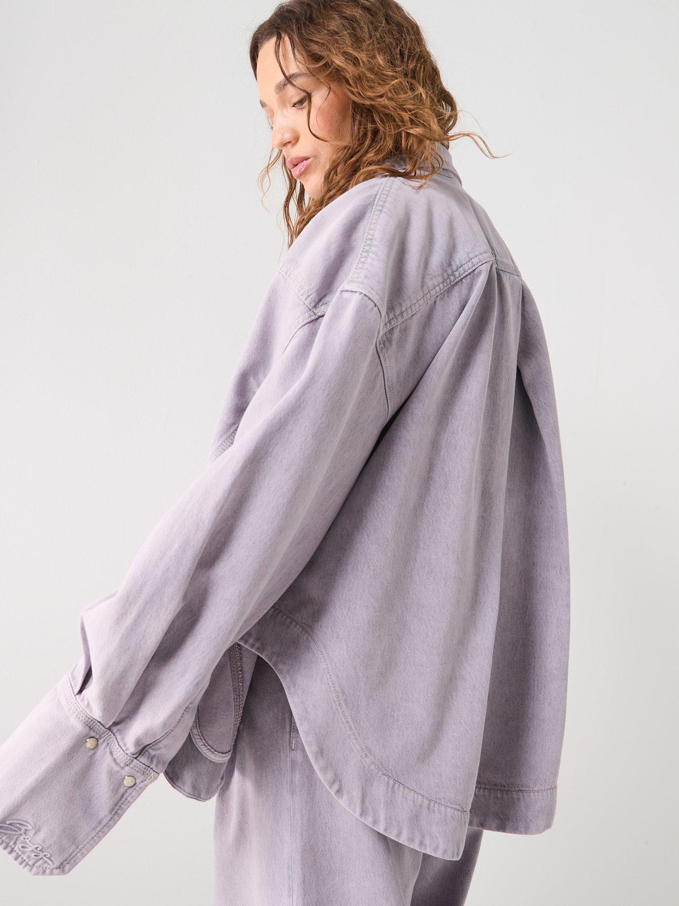 Image 5 of 6 of BOSS Oversized Denim Overshirt - Blue