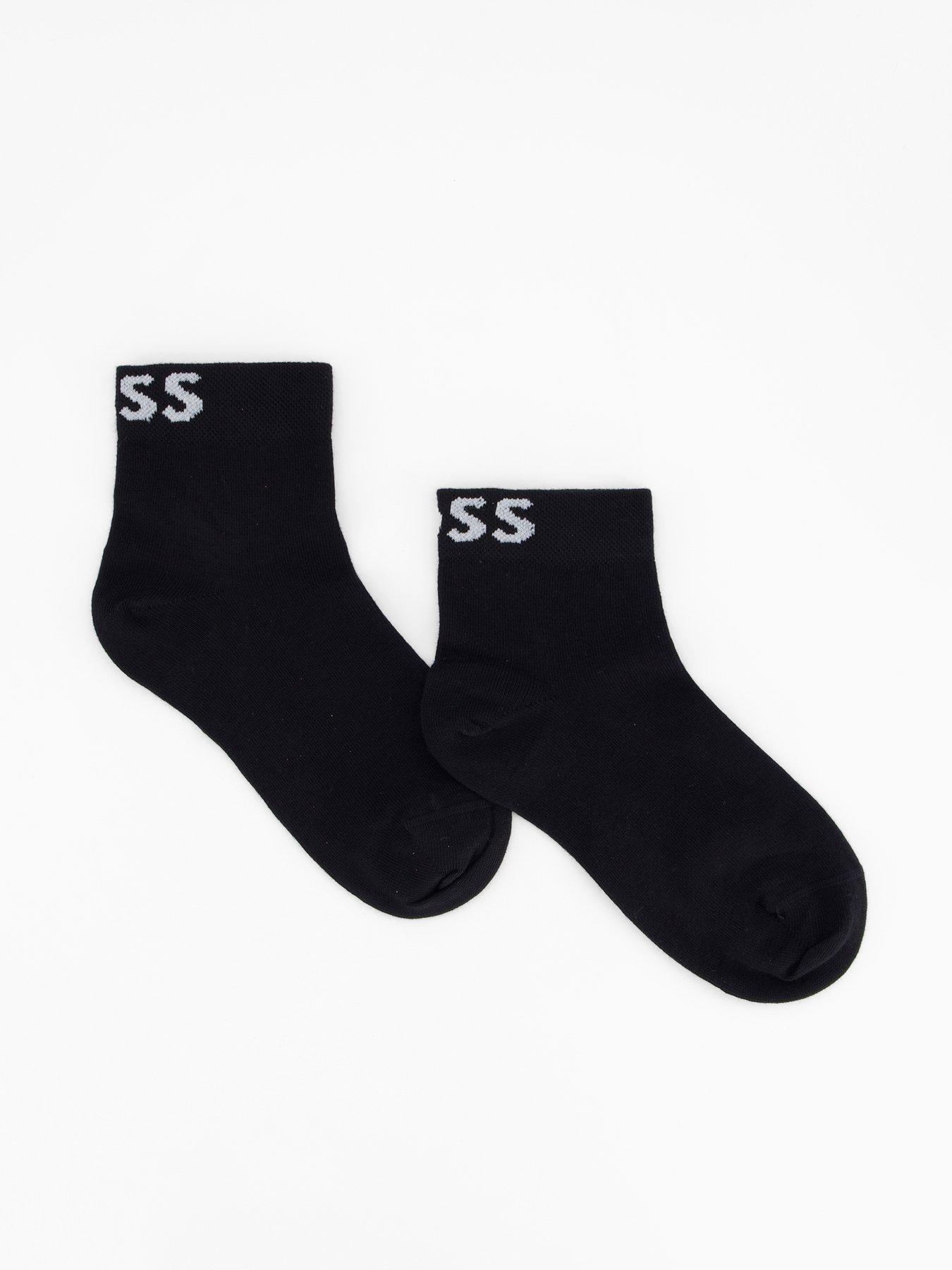 BOSS 2 Pack Boss Logo Socks - Black