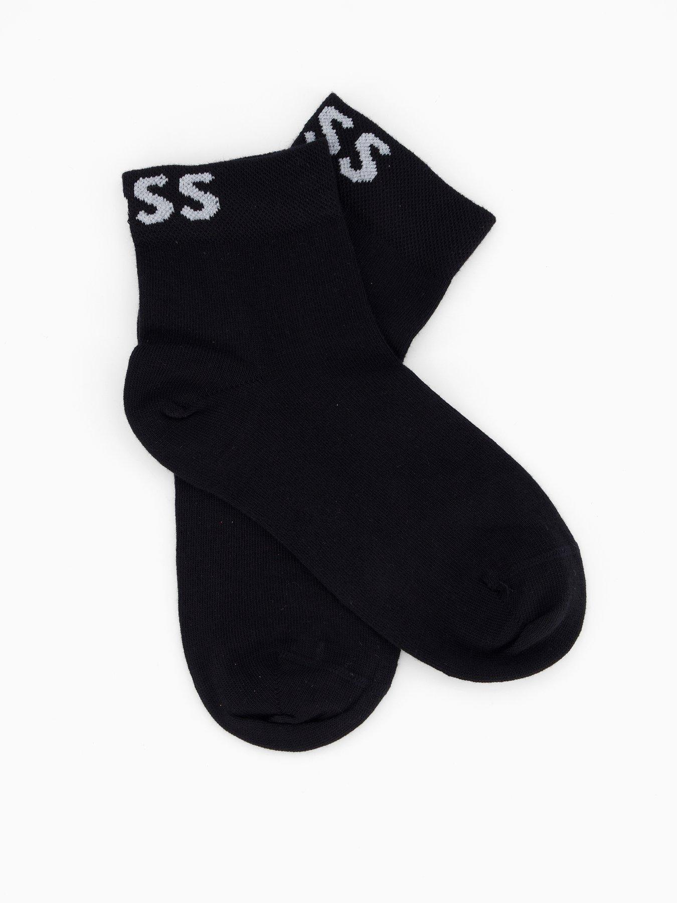 Image 2 of 3 of BOSS 2 Pack Logo Socks - Black