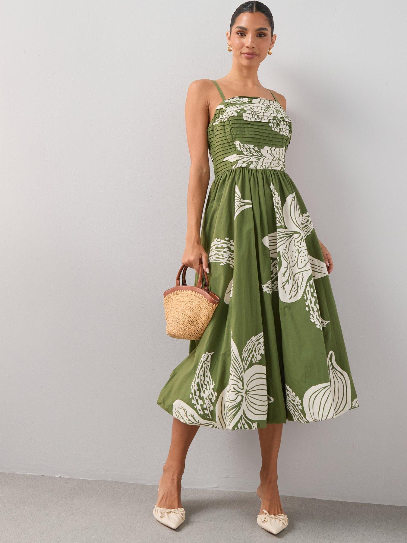 naomi tie straps midi dress Naomi Midi Dress - White XS