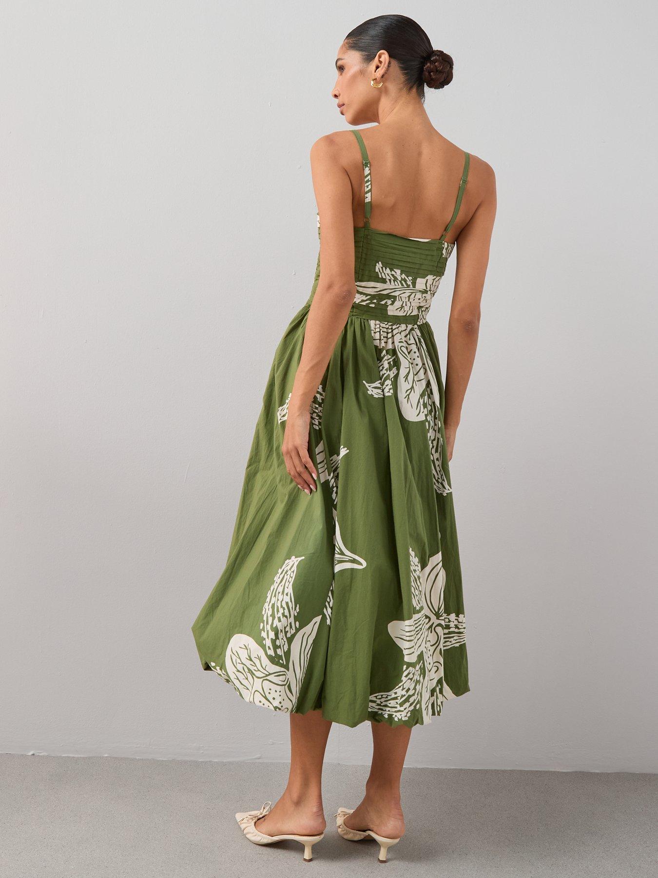 slim fit dress slacks LA AMAPOLA - Gema Puffball Dress main image 1