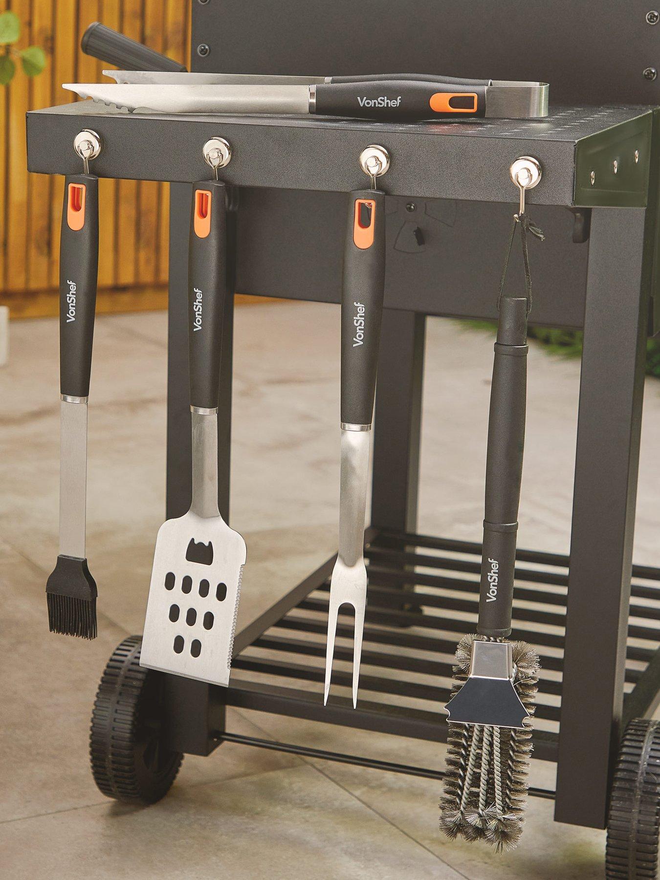 Vonhaus 5 Piece BBQ Tool Set with Nylon Case