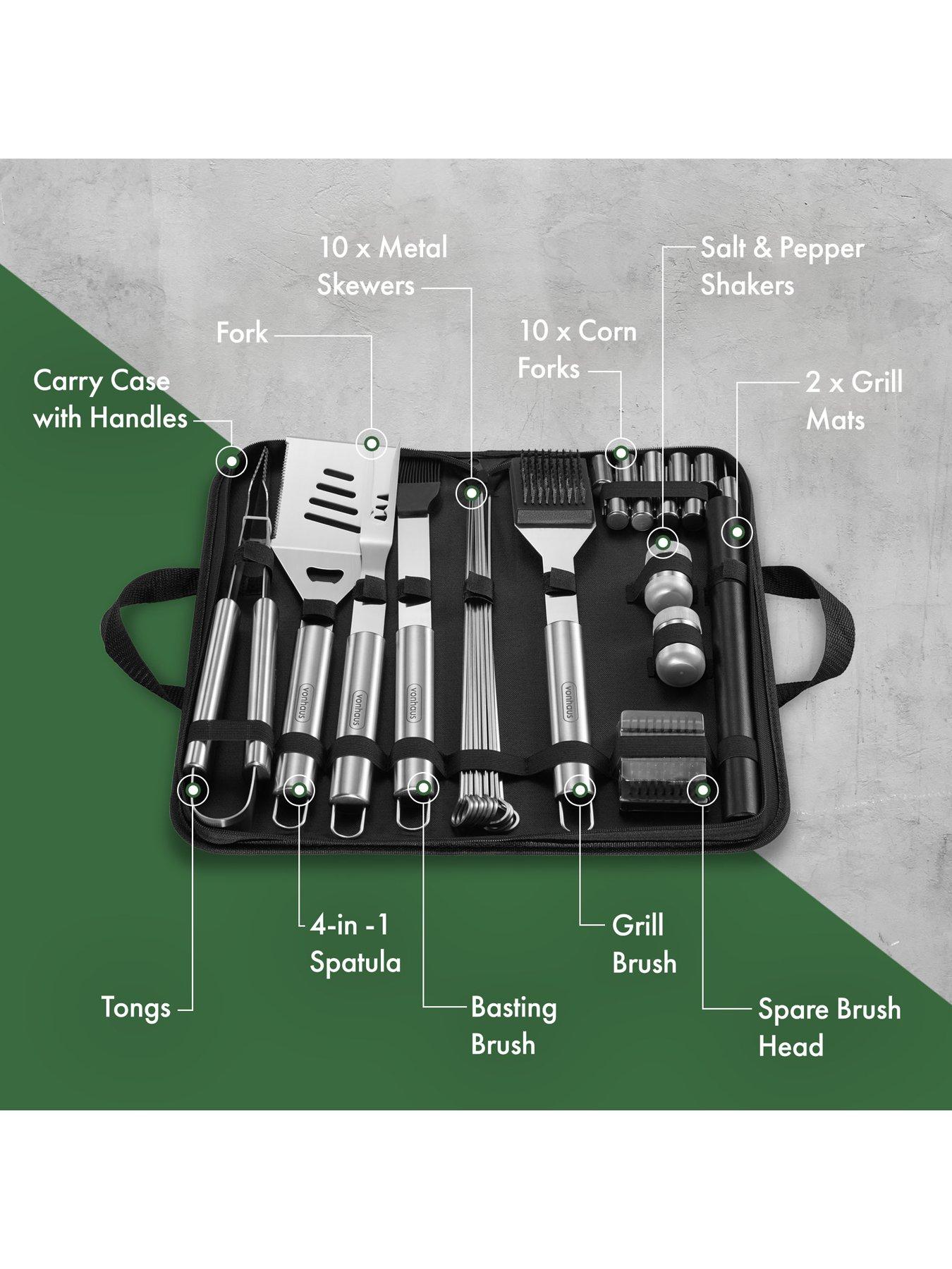 Image 4 of 4 of Vonhaus 30pc BBQ Tool Set with Nylon Case