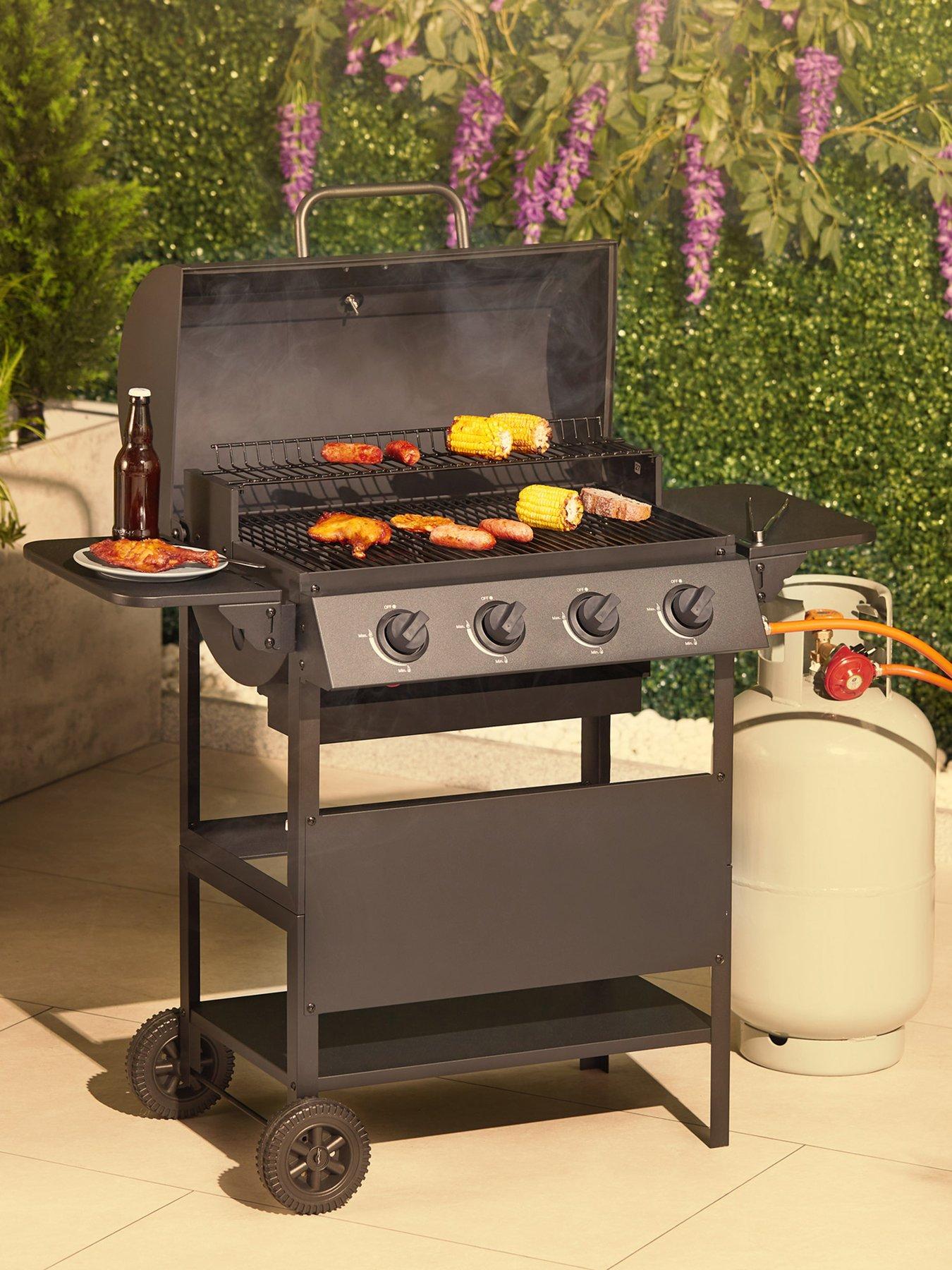 Vonhaus Barrel 4 Burner Gas BBQ