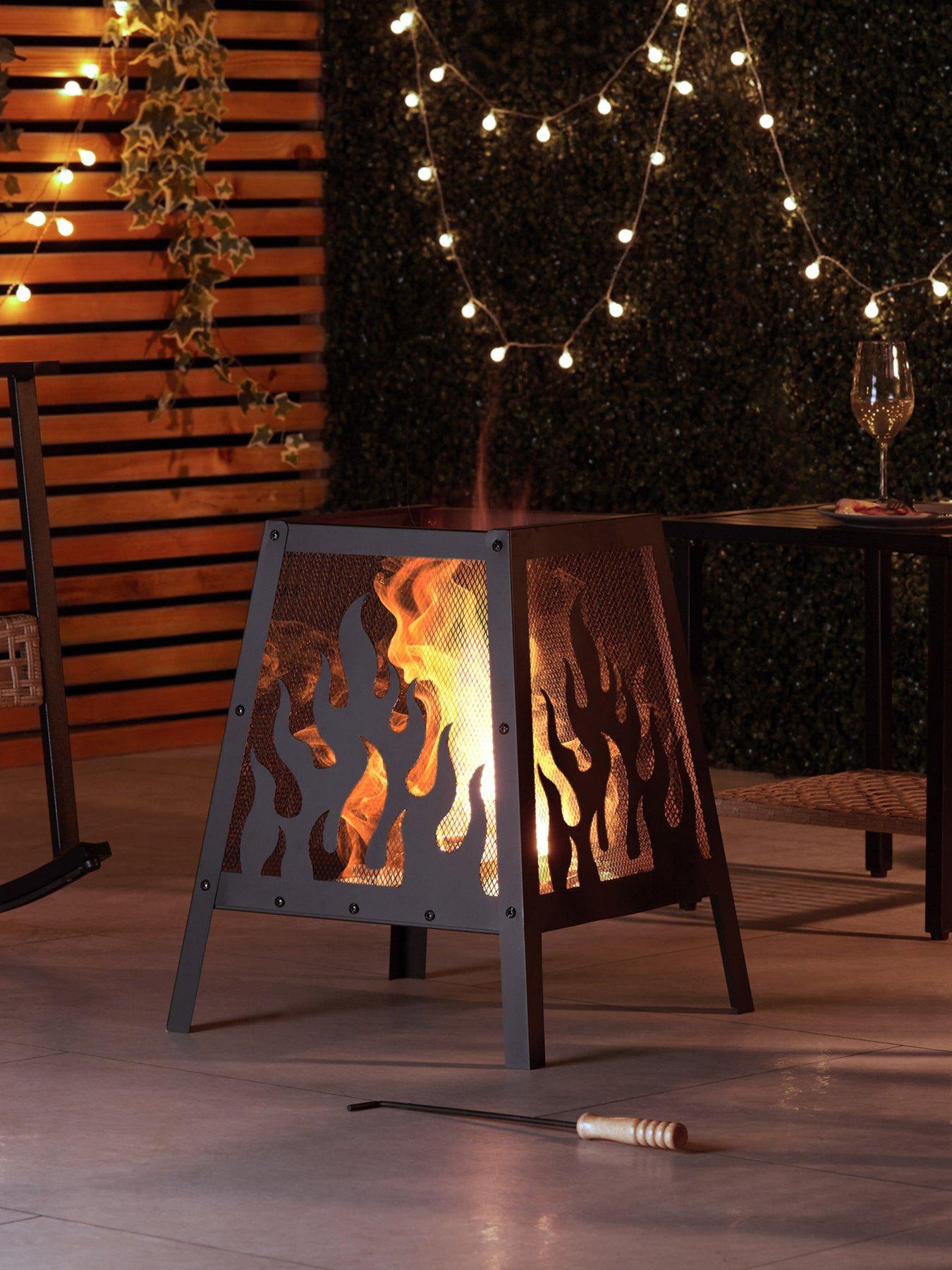 Vonhaus Flame Design Square Fire Pit