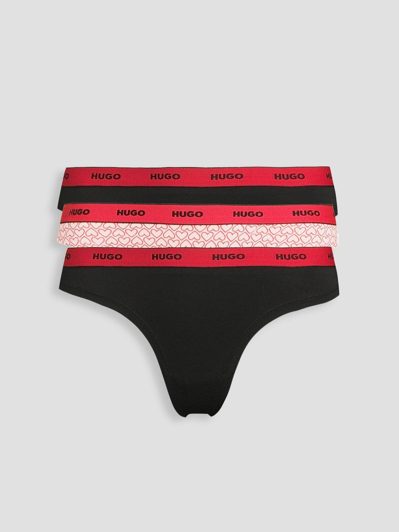 Image 1 of 5 of HUGO Multipack Logo Thong Design - Multi