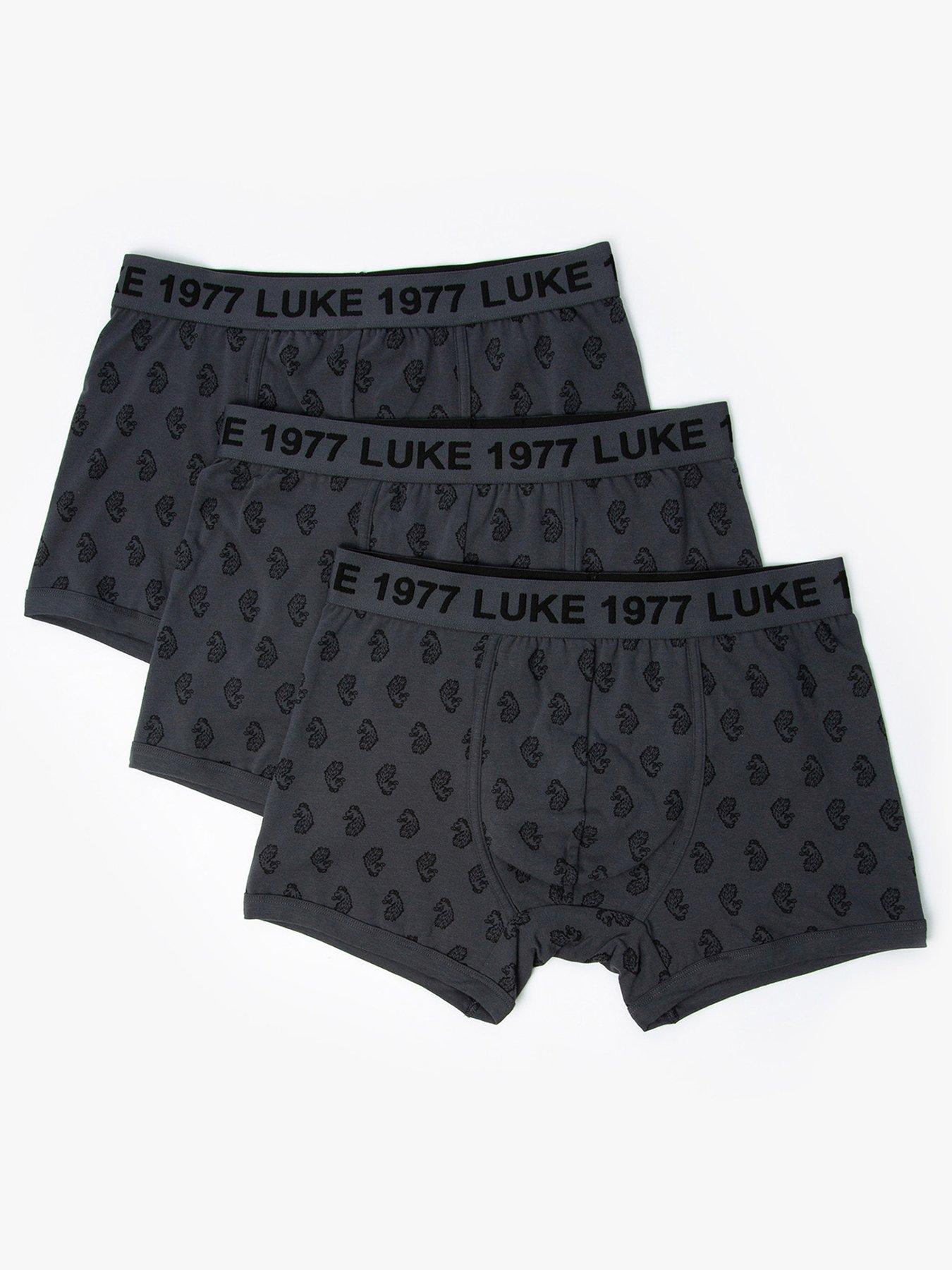 Luke 1977 Luke 1977 3 Pack Bassey Boxer Shorts