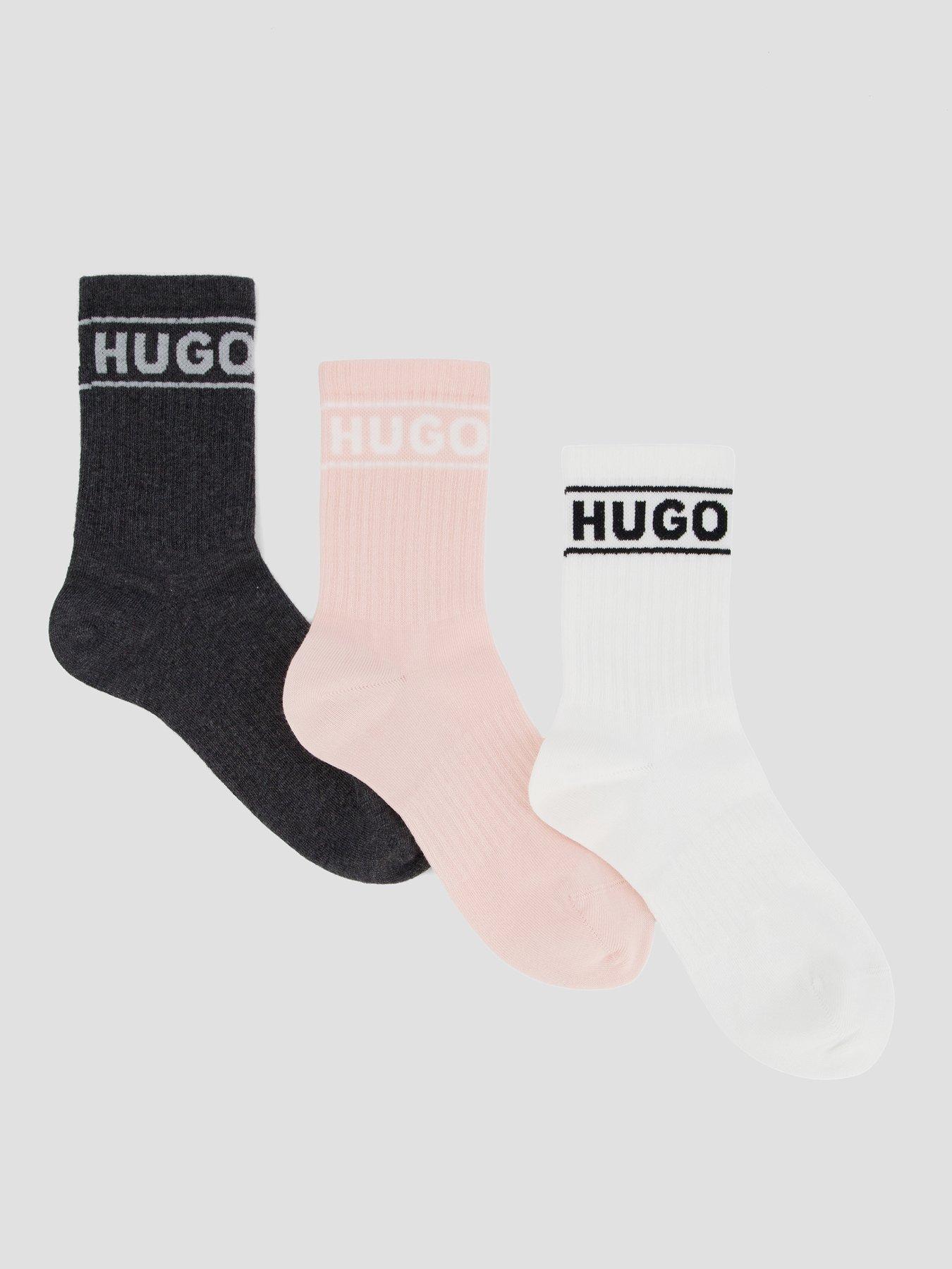 Image 1 of 3 of HUGO 3 Pack Logo Socks - Multi