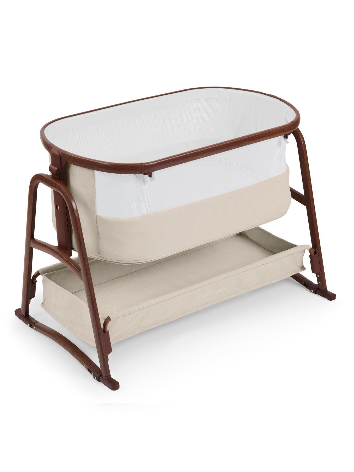 Ickle Bubba Bubba & Me Luxe Bedside Crib - Stone