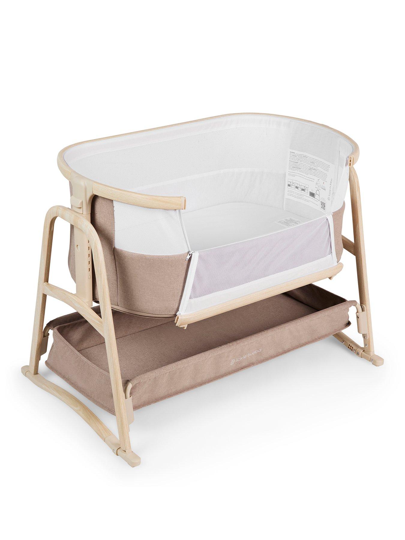 Image 2 of 7 of Ickle Bubba Bubba&amp;Me Luxe Bedside Crib - Biscuit
