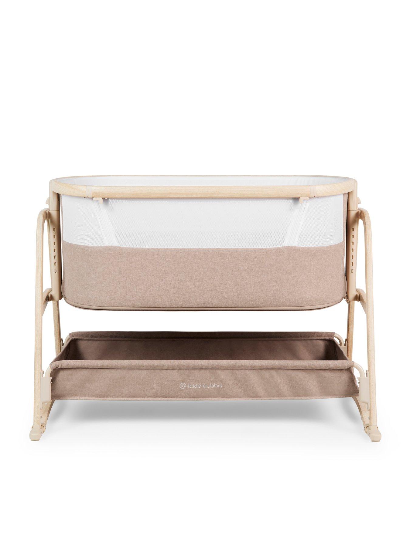 Image 3 of 7 of Ickle Bubba Bubba&amp;Me Luxe Bedside Crib - Biscuit