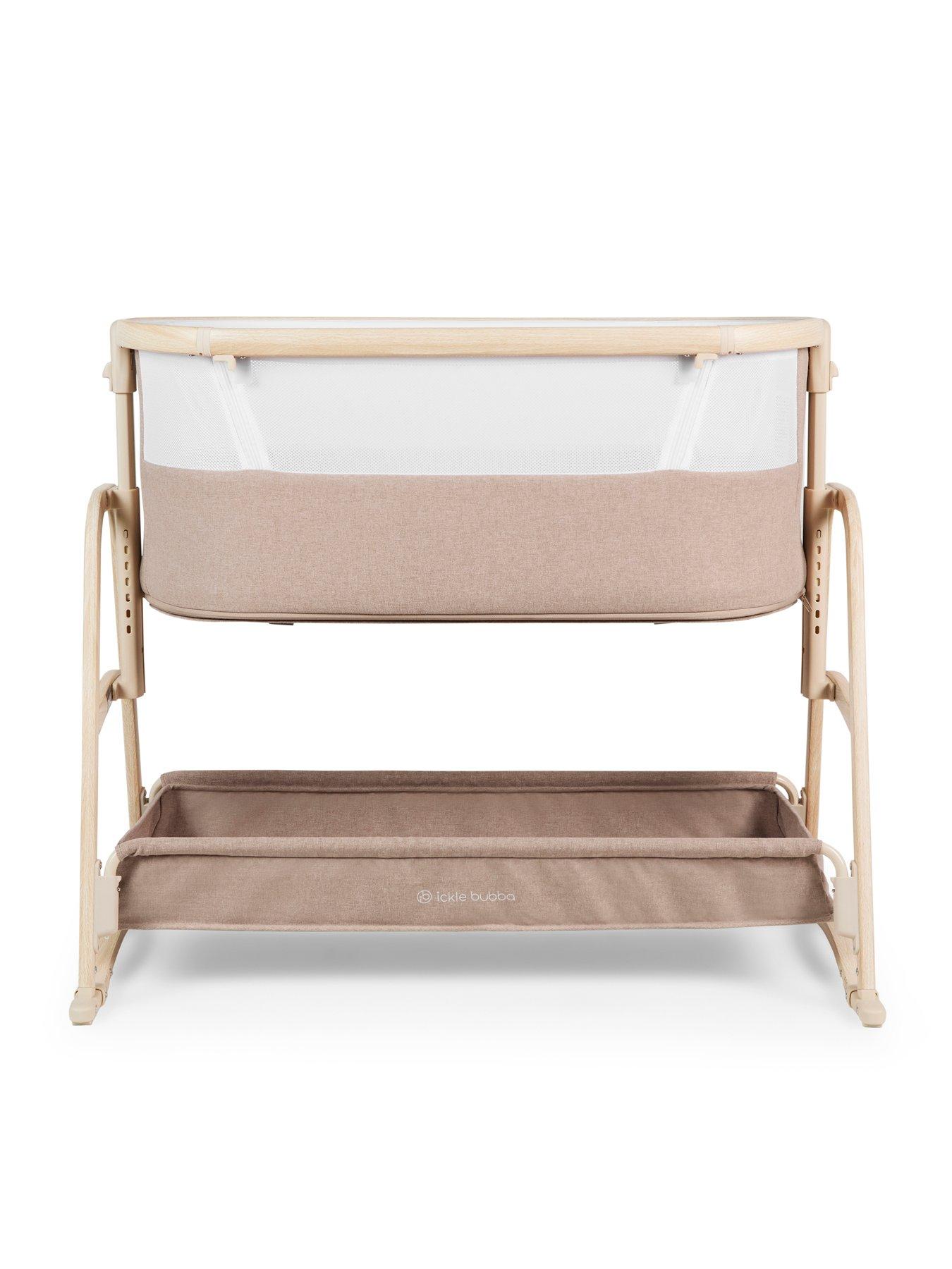 Image 4 of 7 of Ickle Bubba Bubba&amp;Me Luxe Bedside Crib - Biscuit