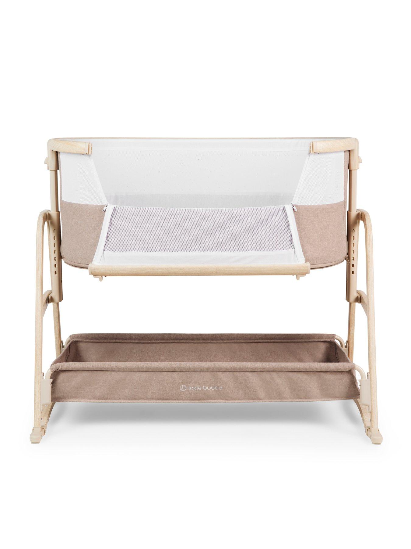 Image 5 of 7 of Ickle Bubba Bubba&amp;Me Luxe Bedside Crib - Biscuit