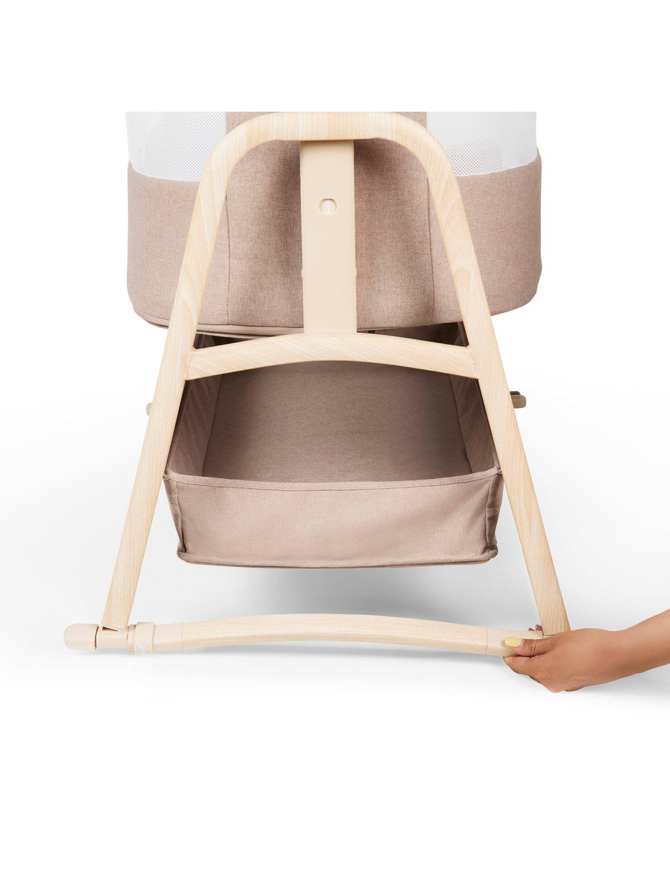 Image 6 of 7 of Ickle Bubba Bubba&amp;Me Luxe Bedside Crib - Biscuit