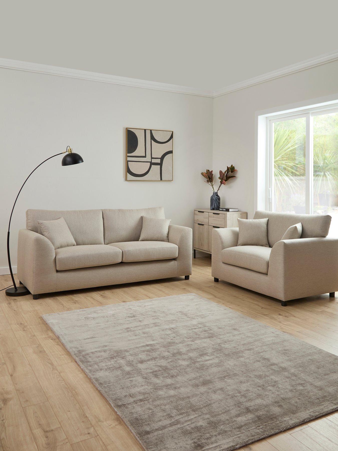 The Very Collection: Liberty 3 Seater Fabric Sofa + Snuggle Chair Set (Buy  &  SAVE!) - FSC&reg; Certified